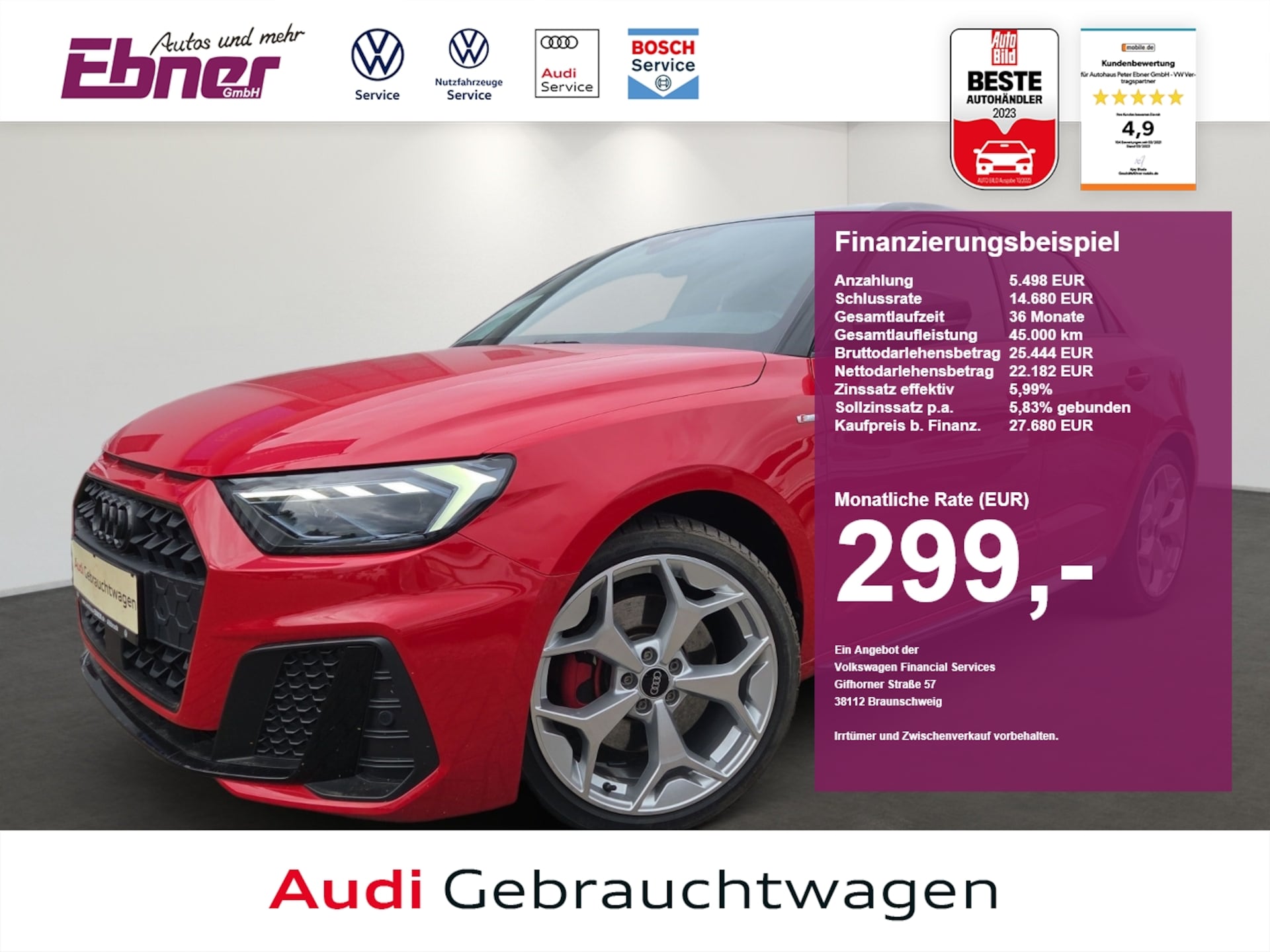 Audi A1 Sportback S line