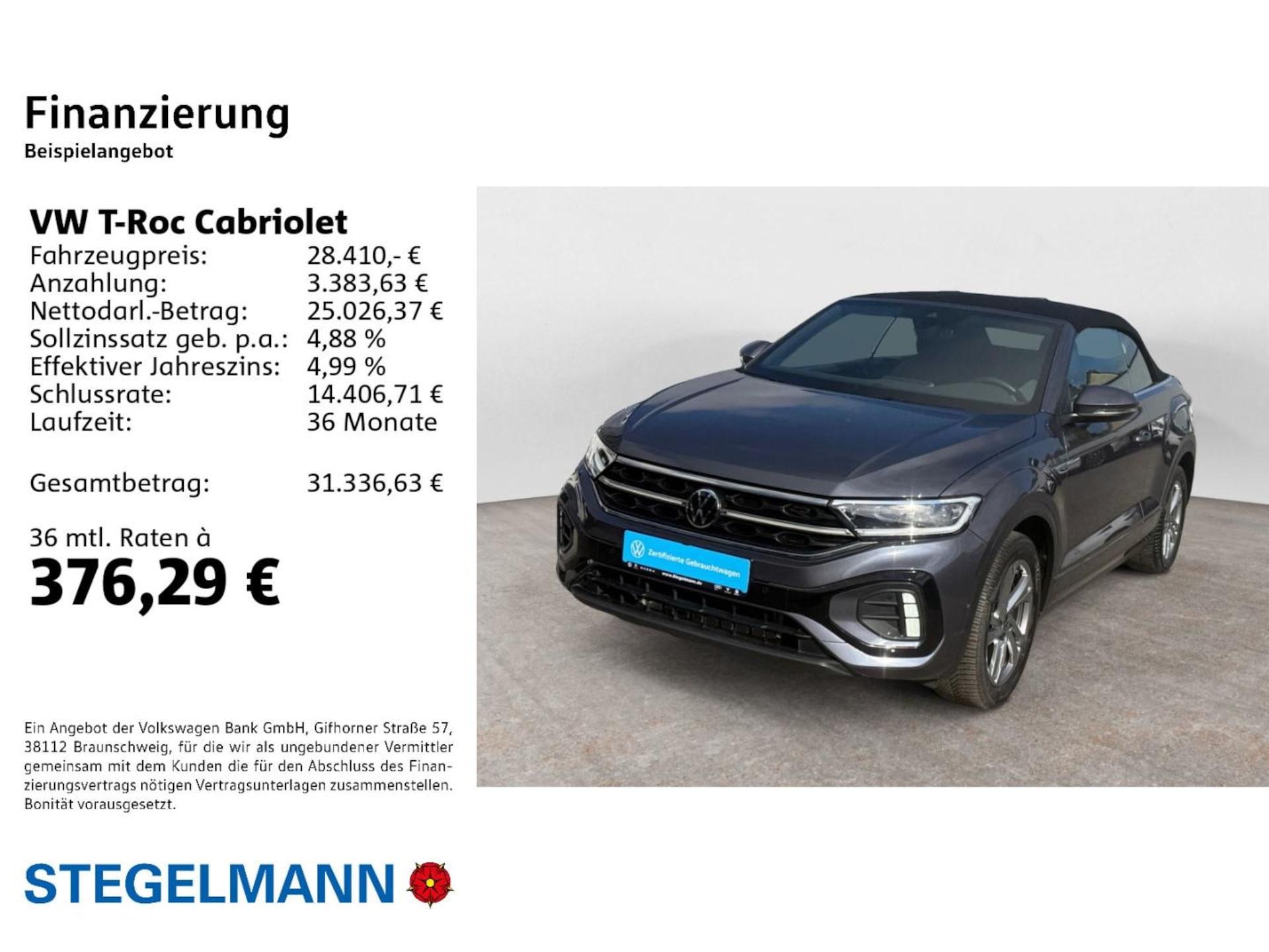 Volkswagen T-Roc Cabriolet R-Line