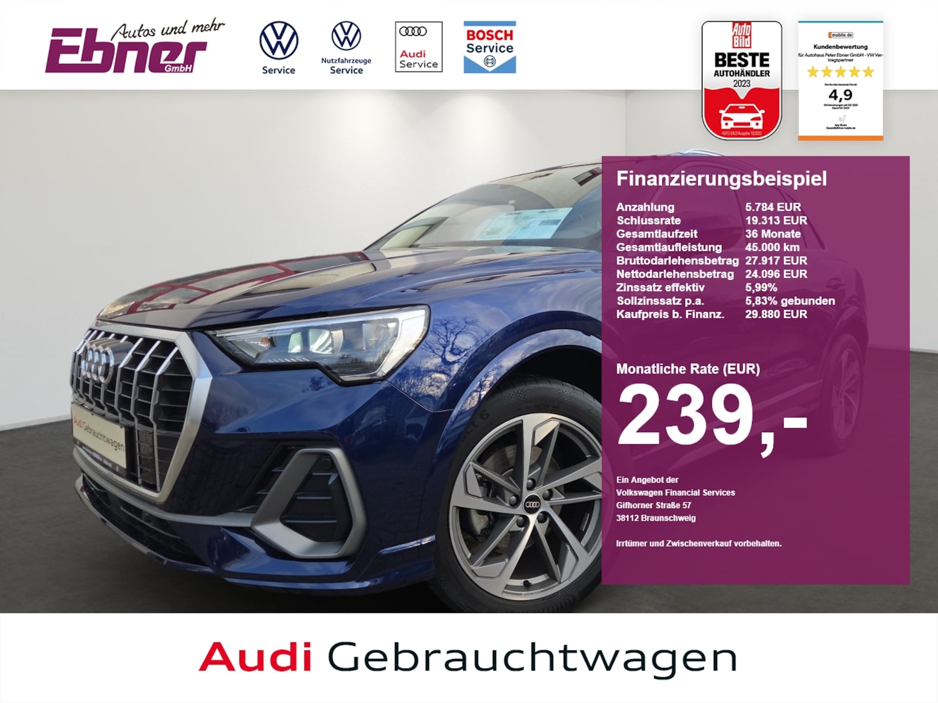 Audi Q3 SUV S line