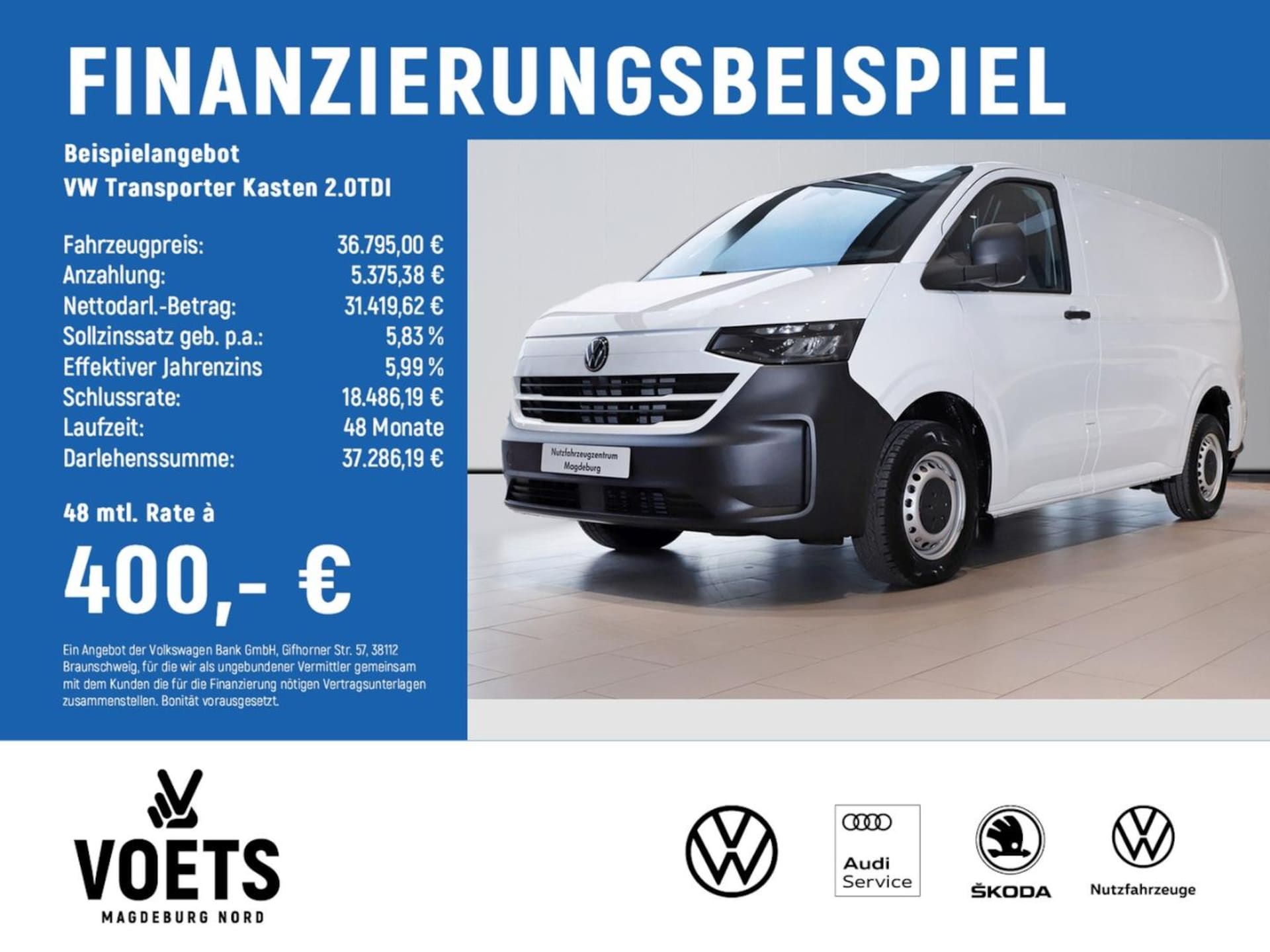Volkswagen Transporter Kasten kurzer Radstand
