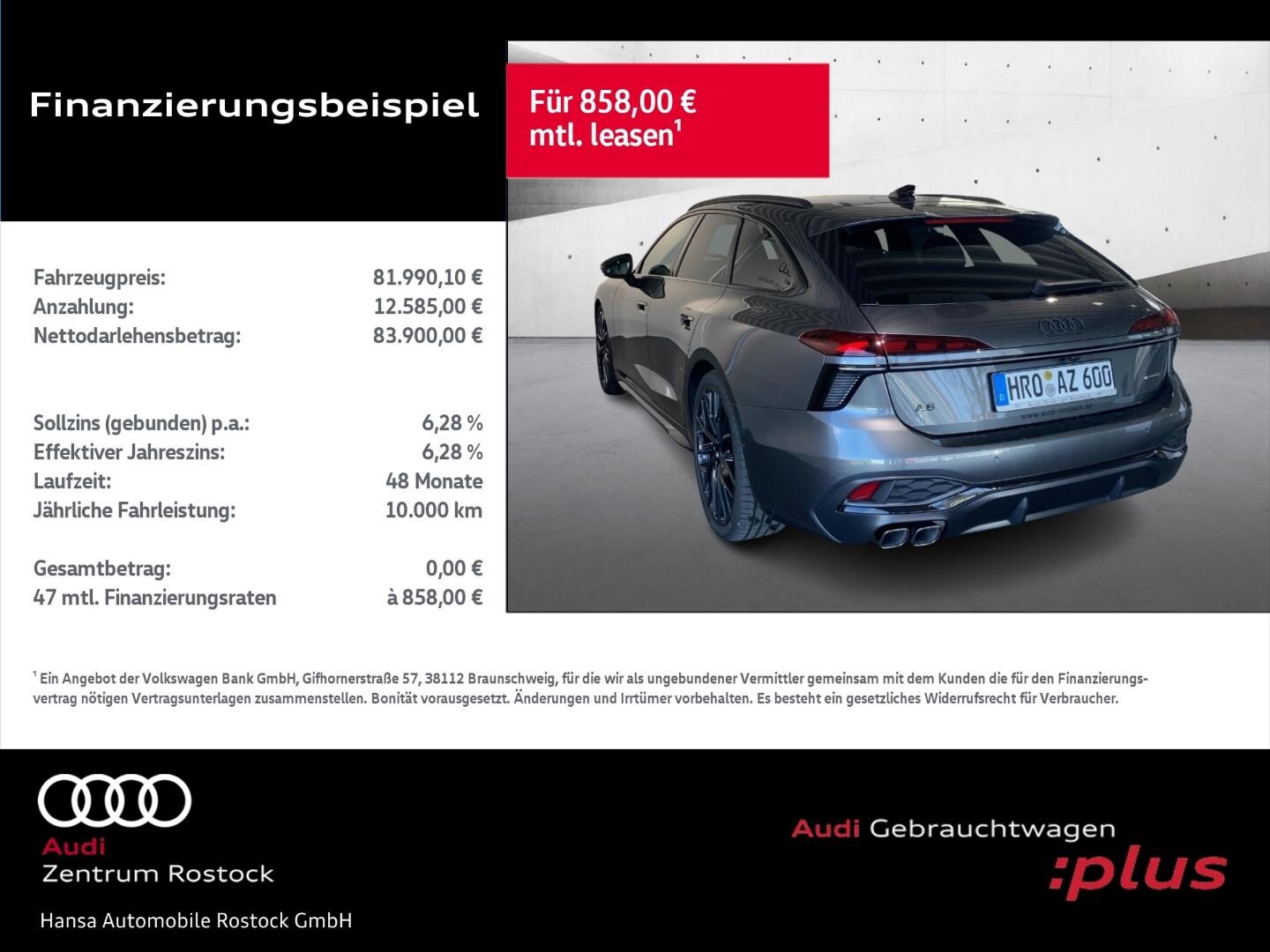 Bild über Audi A6 Avant edition one TDI quattro 150 kWS tronic - für weitere Informationen kontaktieren Sie den Audi Partner