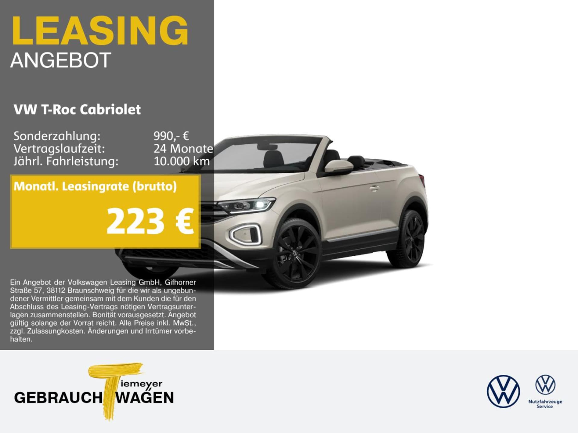 Volkswagen T-Roc Cabriolet Style