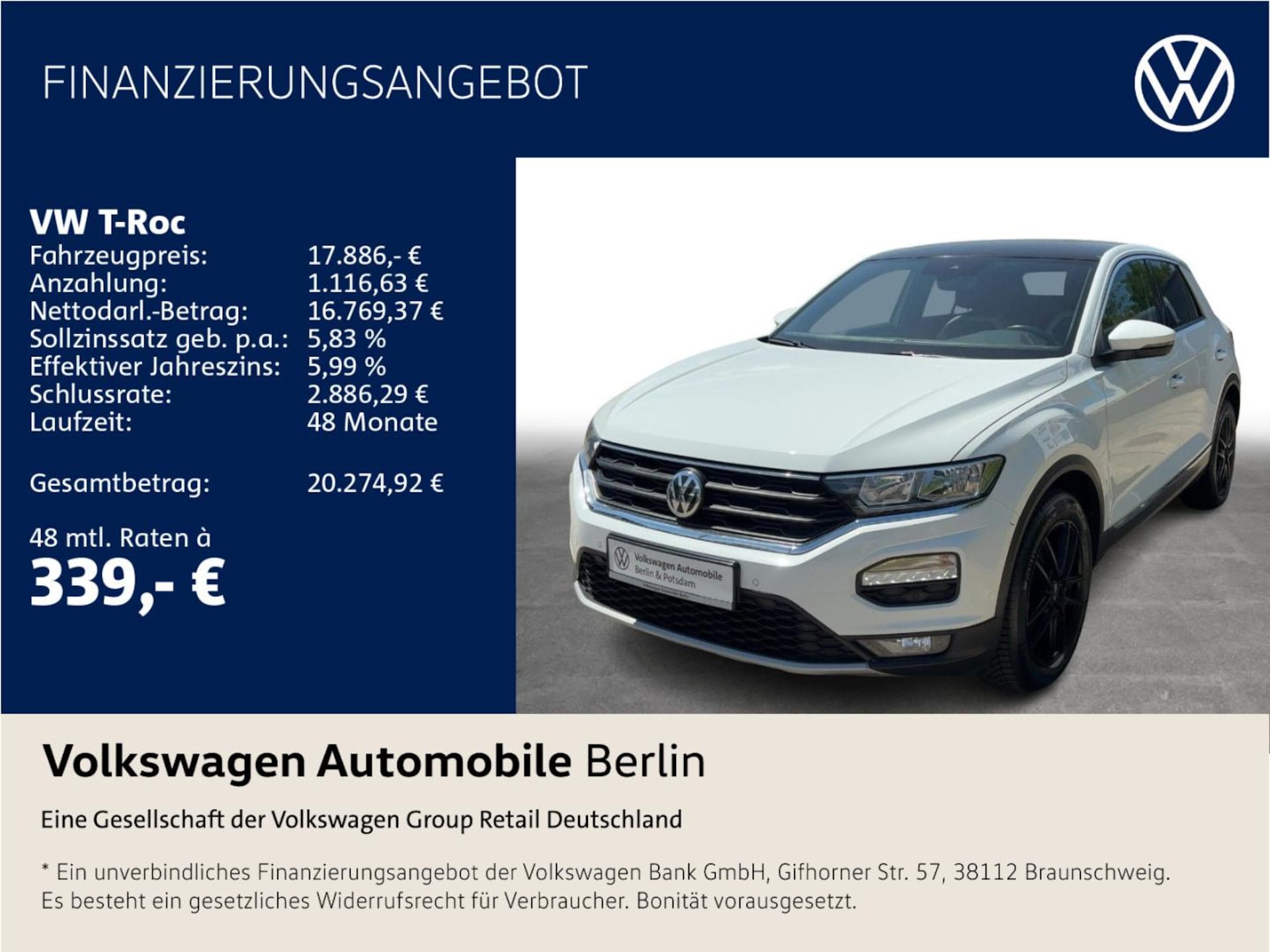 Volkswagen T-Roc Sport