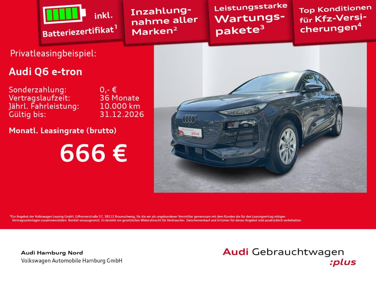 Bild über Audi Q6 SUV e-tron e-tron performance - für weitere Informationen kontaktieren Sie den Audi Partner