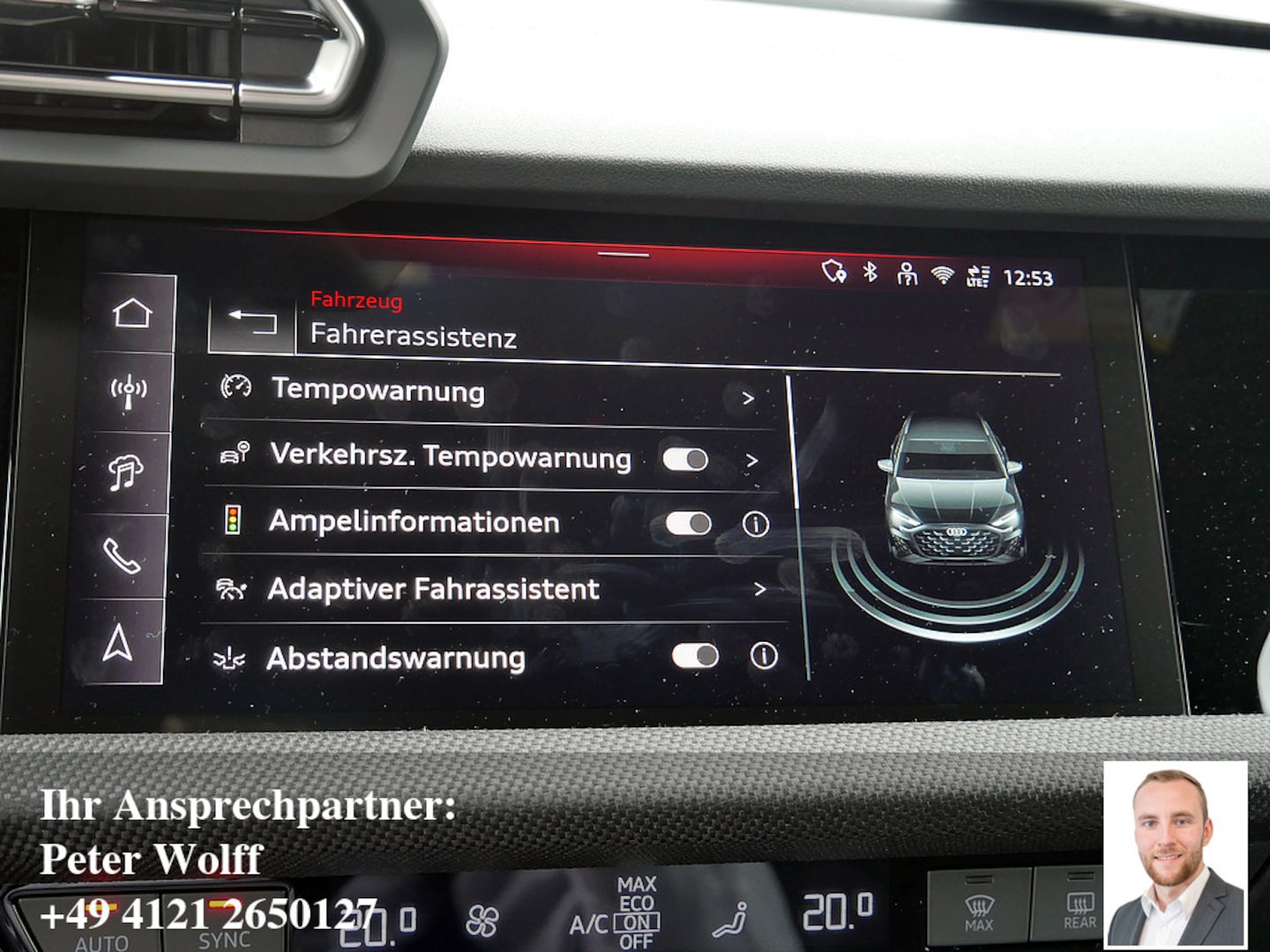 Bild über Audi A3 Sportback TDI S tronic - für weitere Informationen kontaktieren Sie den Audi Partner