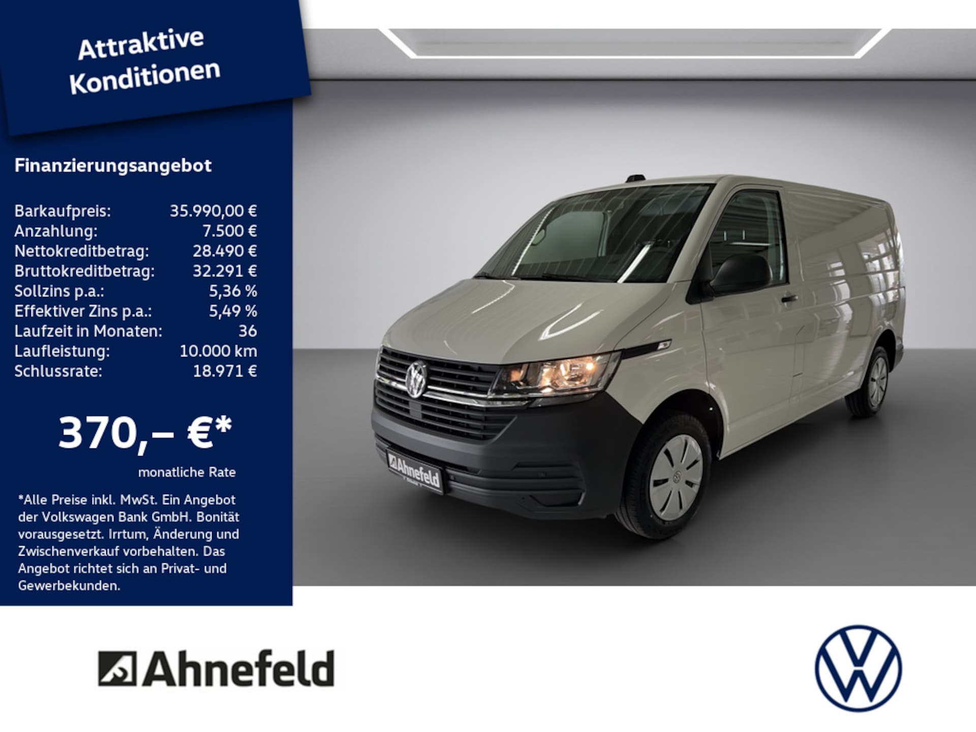 Volkswagen T6.1 Transporter Kasten kurzer Radstand
