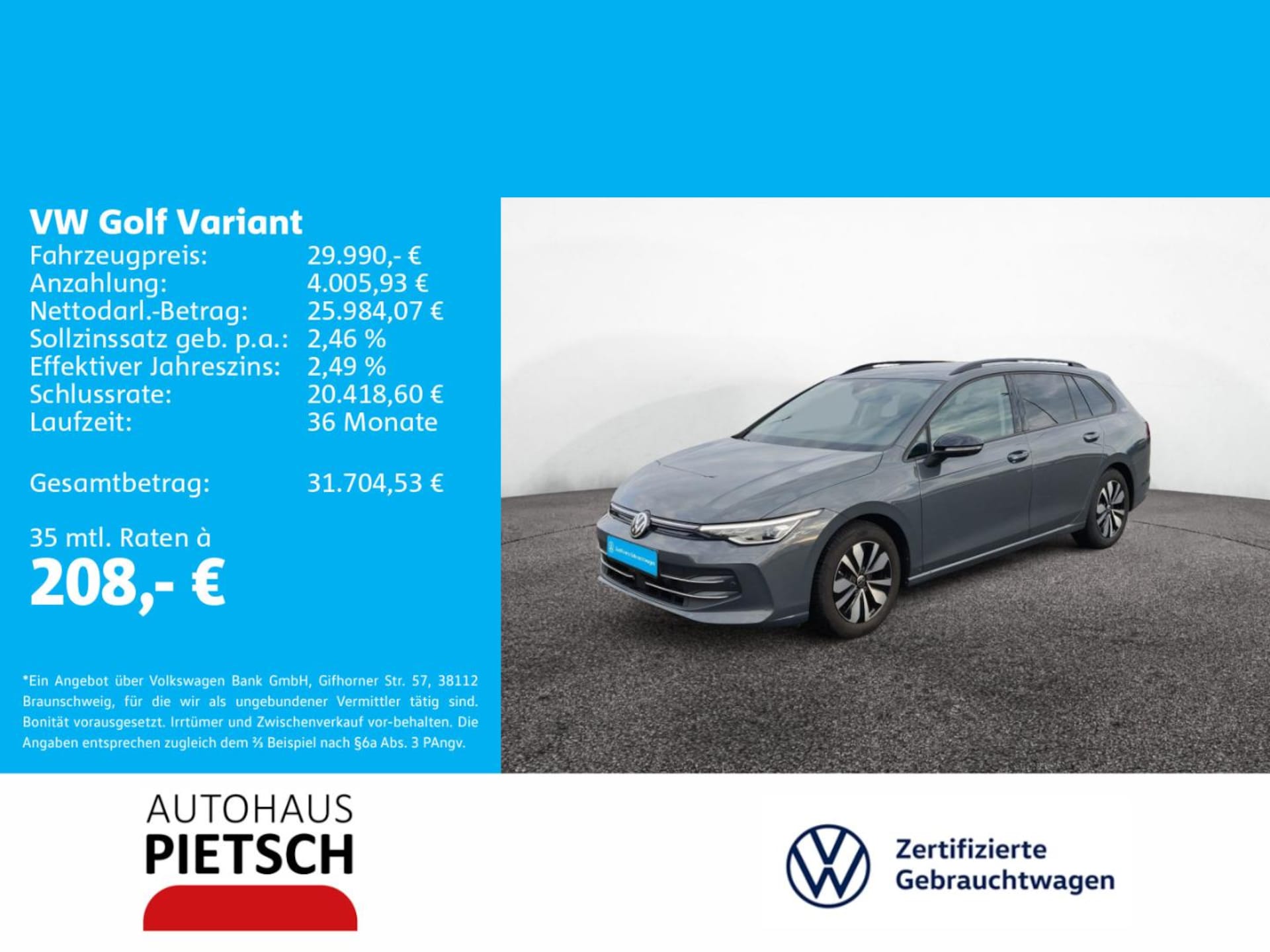 Volkswagen Golf Variant Goal