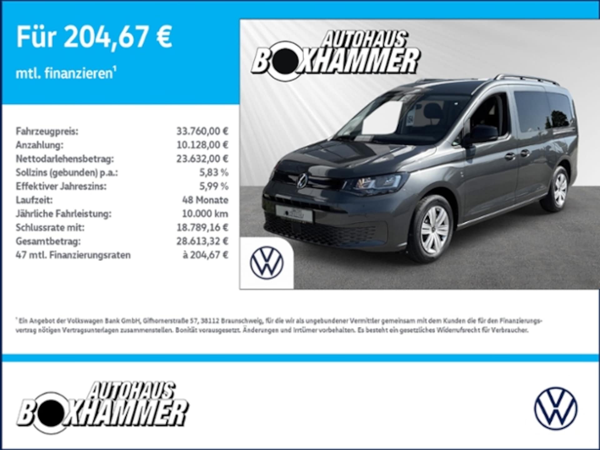 Volkswagen Caddy Maxi Basis-Modell