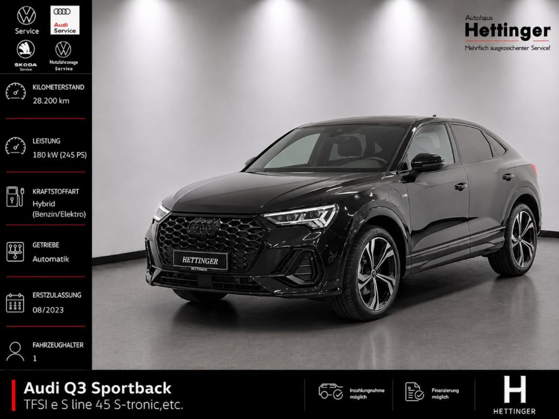 Audi Q3 Sportback TFSI e S line