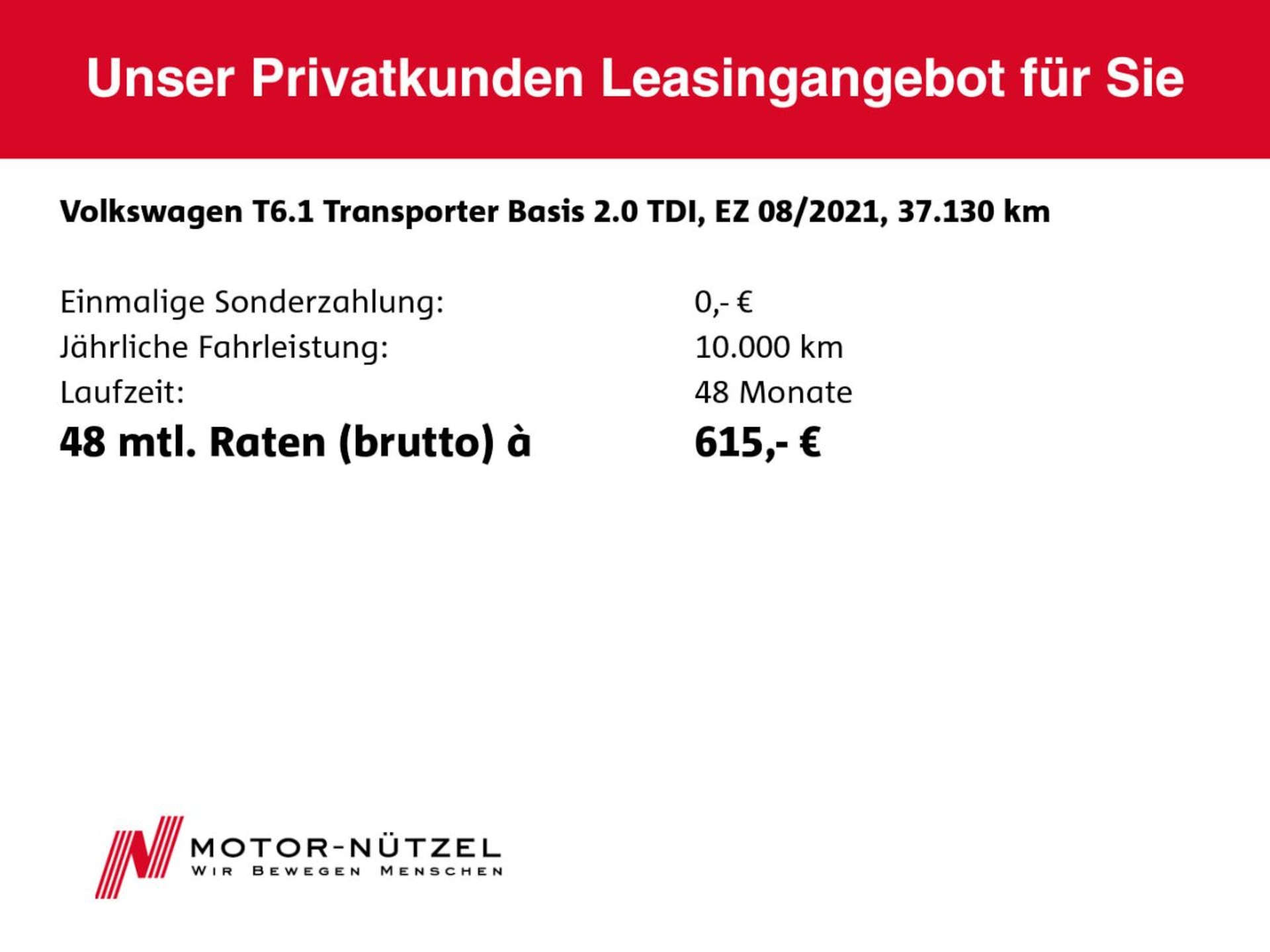 Volkswagen T6.1 Transporter Kasten langer Radstand