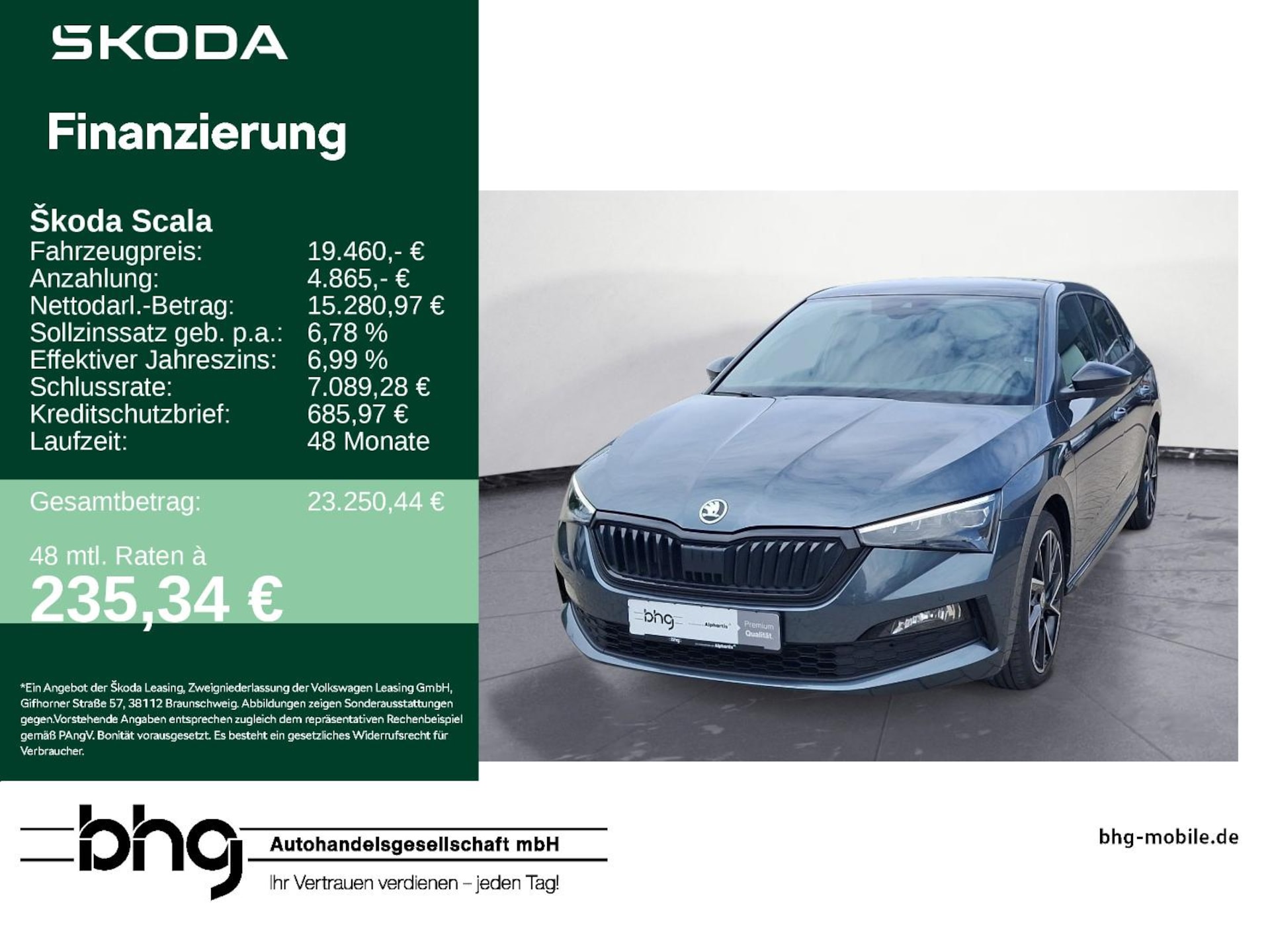 Skoda Scala Monte Carlo