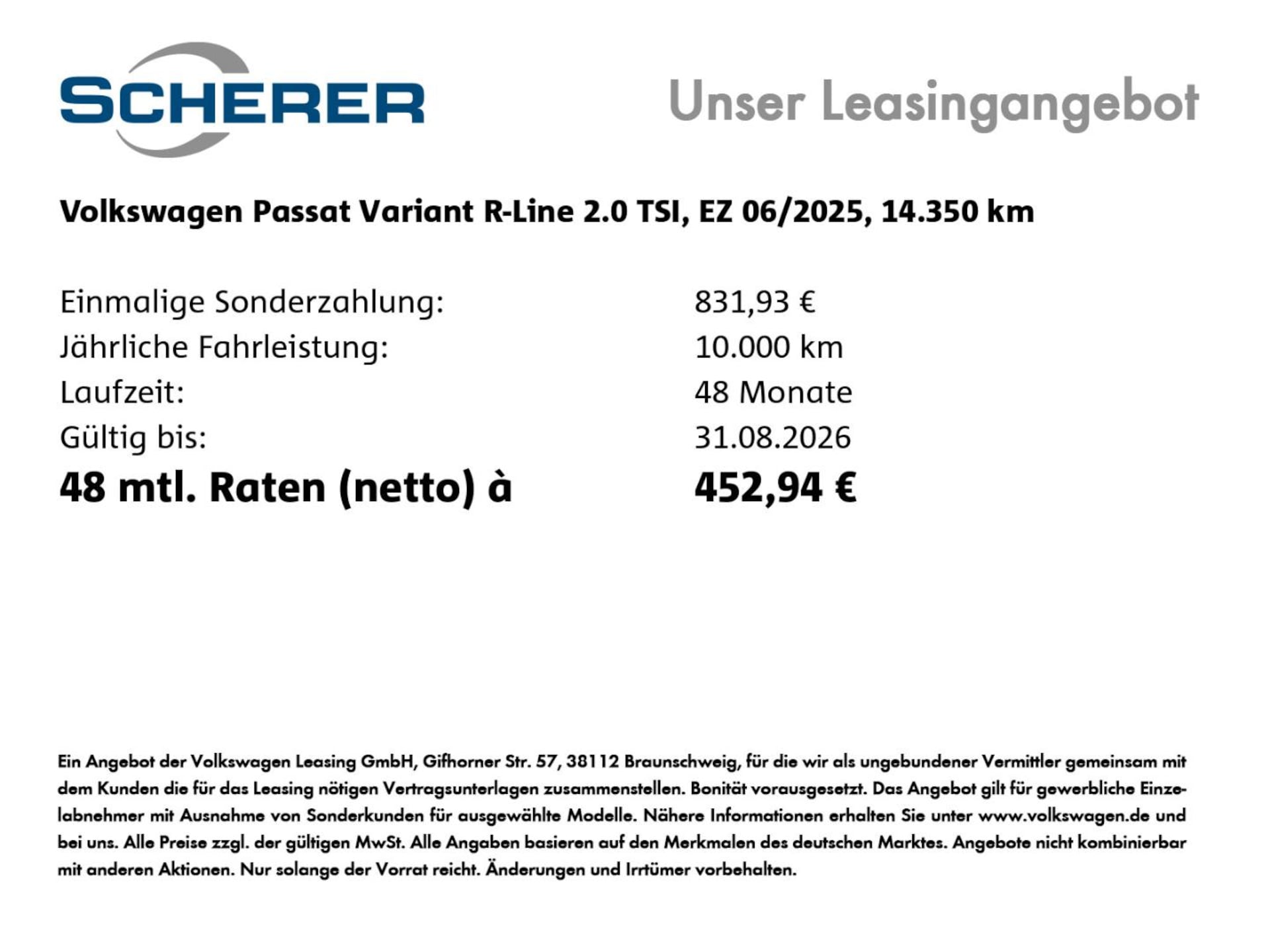 Volkswagen Passat R-Line