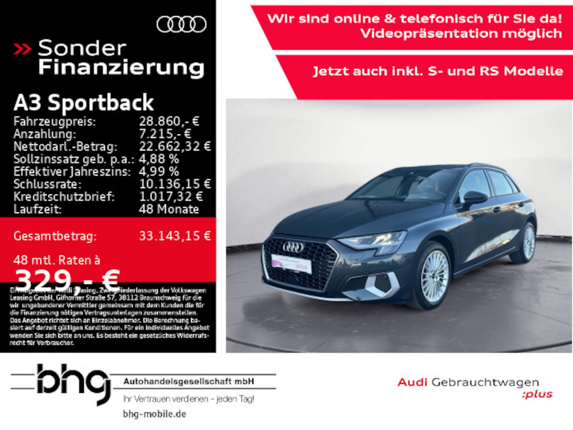 Audi A3 Sportback Advanced