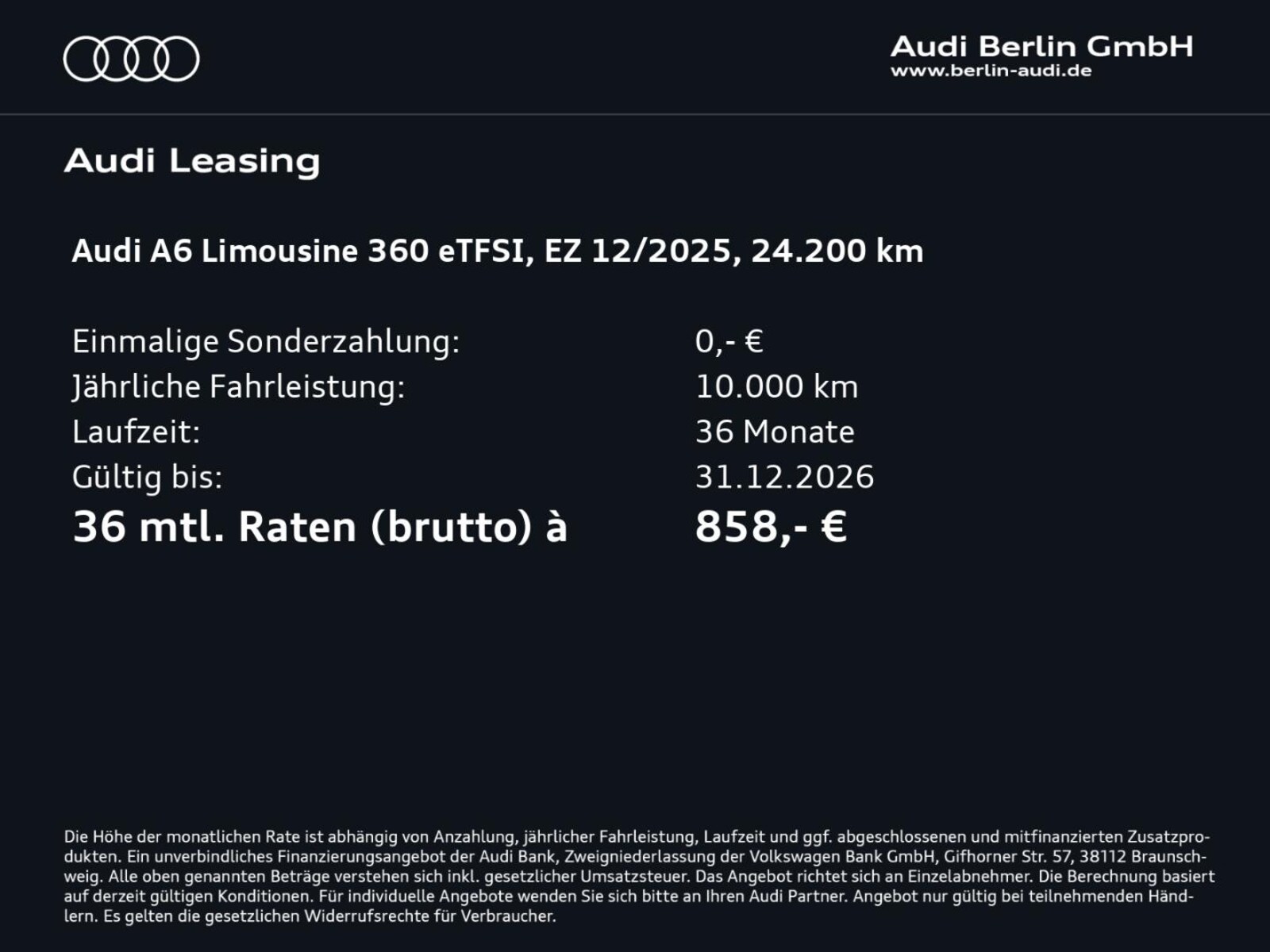 Audi A6 Limousine – Bild 4