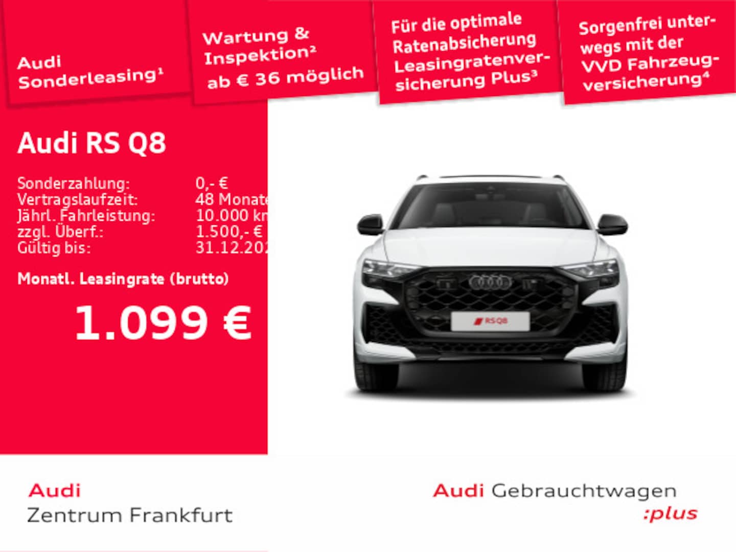 Bild über Audi RS Q8 SUV TFSI quattro 441 kW tiptronic - für weitere Informationen kontaktieren Sie den Audi Partner