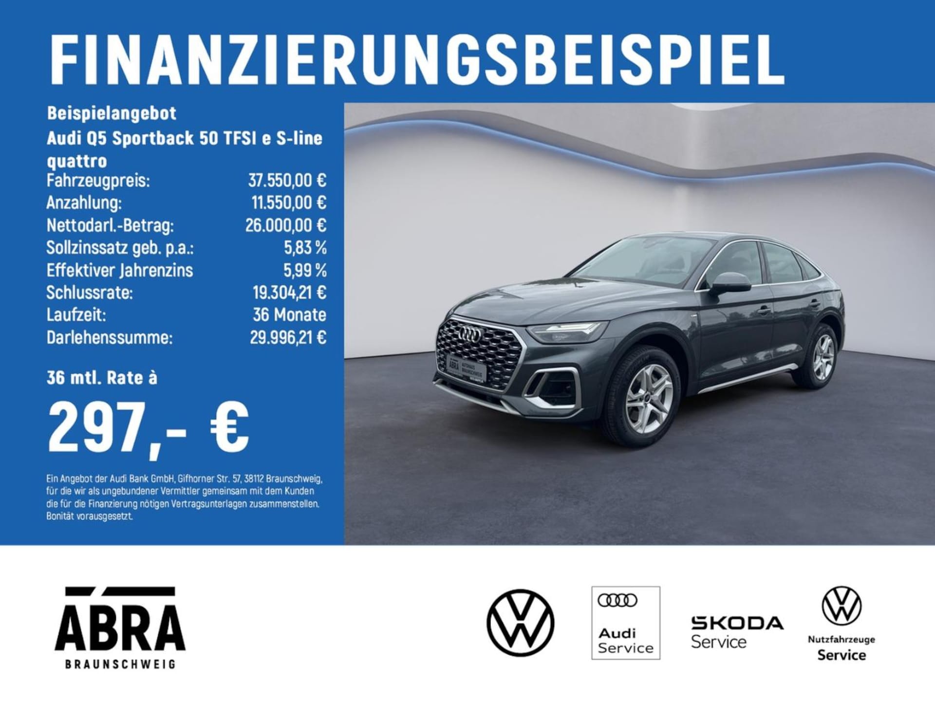 Audi Q5 Sportback TFSI e S line