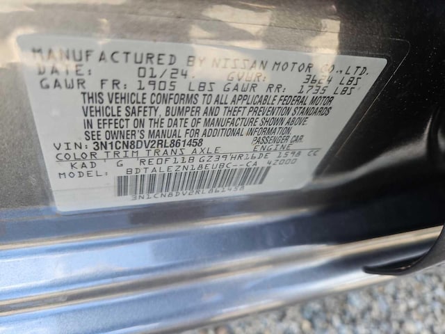 2024 Nissan Versa Sedan S - Photo 14