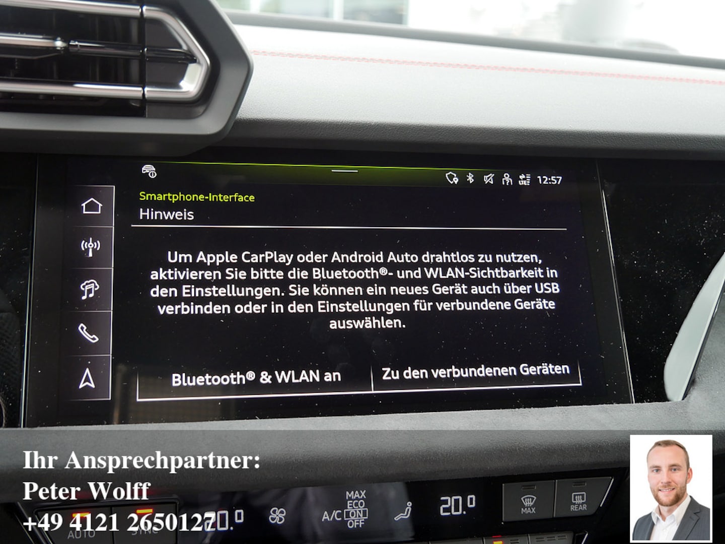 Bild über Audi A3 Sportback TFSI e TFSI e 200 kW S tronic - für weitere Informationen kontaktieren Sie den Audi Partner