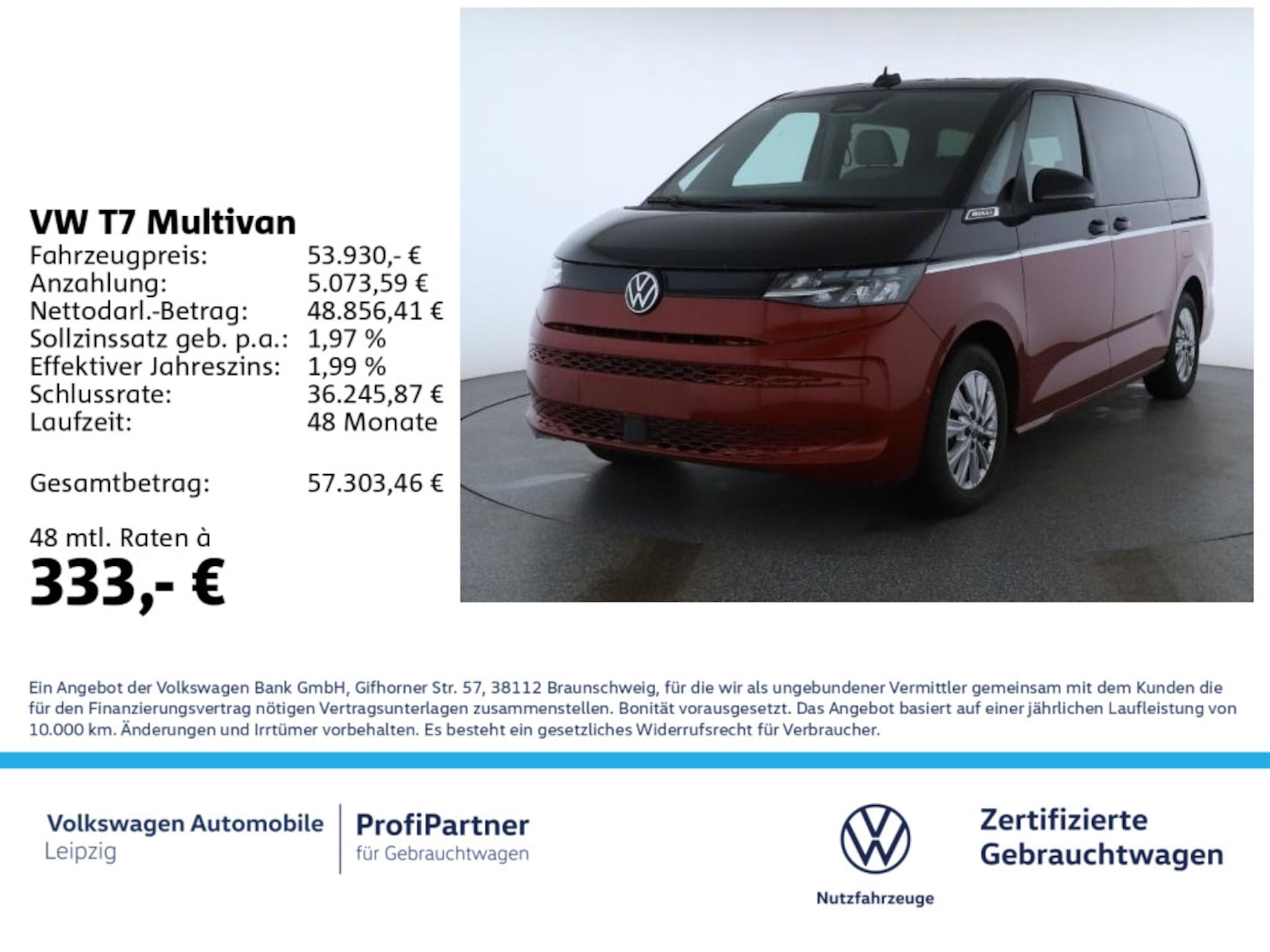 Volkswagen Multivan Langversion Basis-Modell