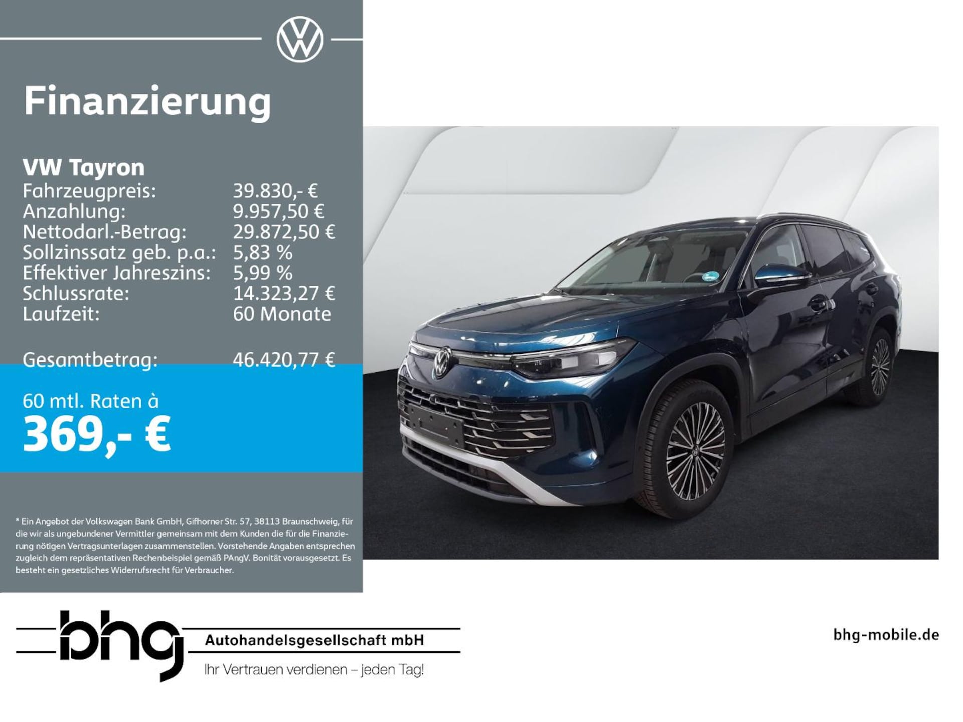 Volkswagen Tayron Elegance