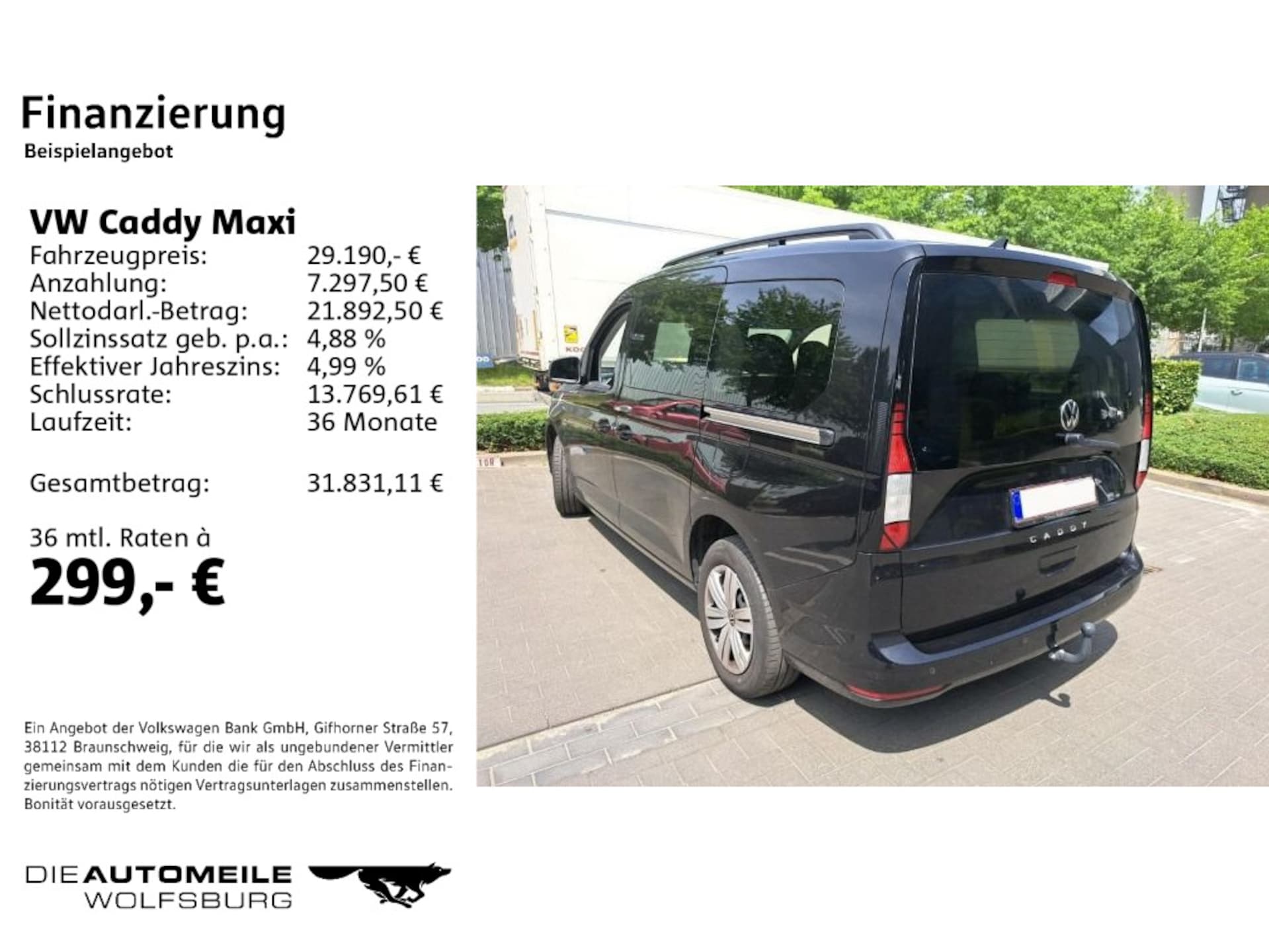 Volkswagen Caddy Maxi Basis-Modell