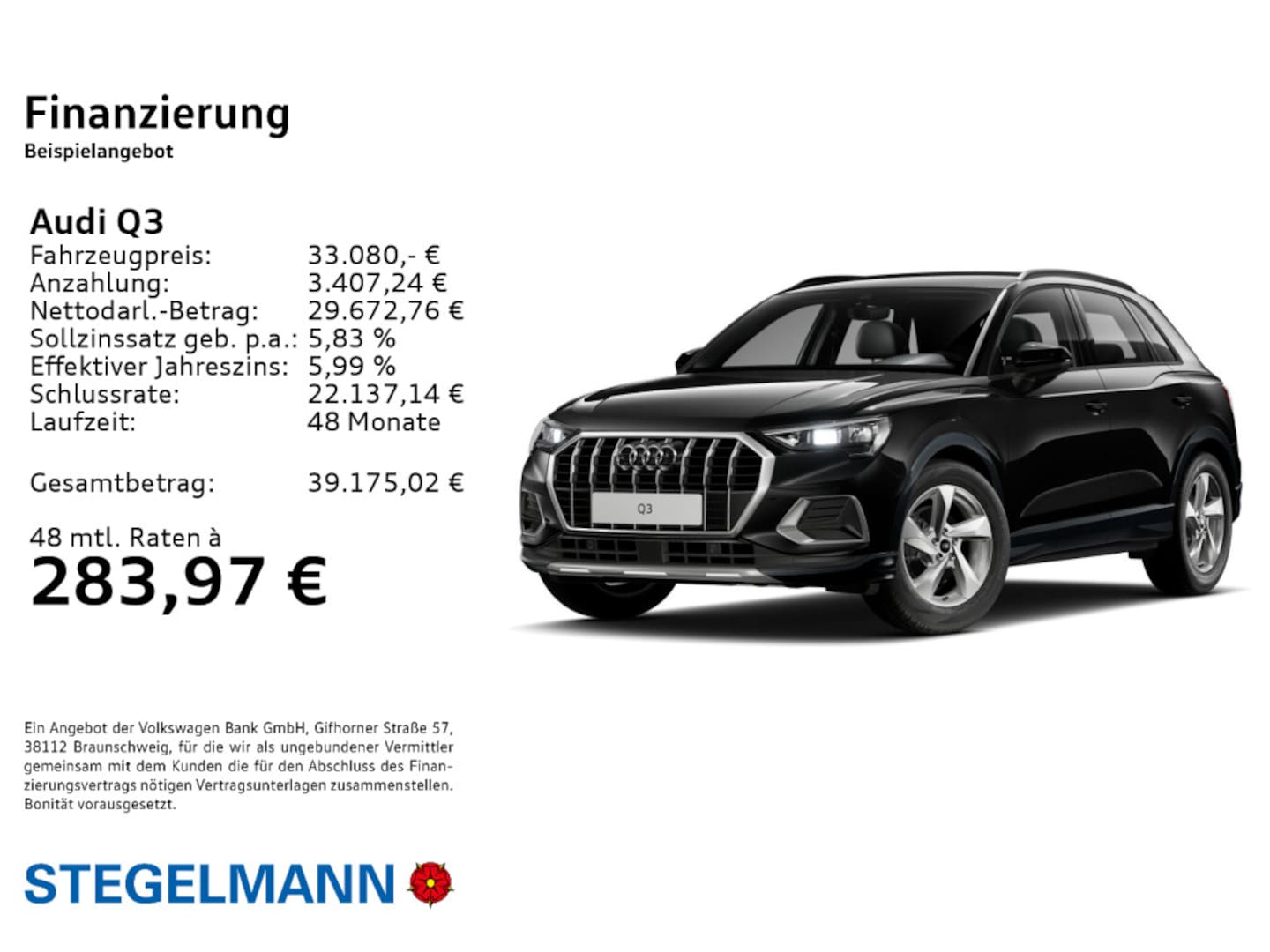 Bild über Audi Q3 advanced 35 TFSI S tronic - für weitere Informationen kontaktieren Sie den Audi Partner