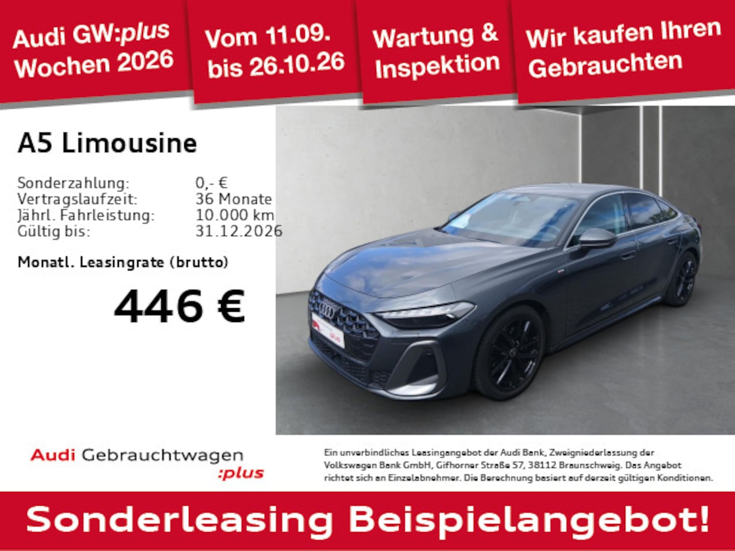 Bild über Audi A5 Limousine TFSI S tronic - für weitere Informationen kontaktieren Sie den Audi Partner