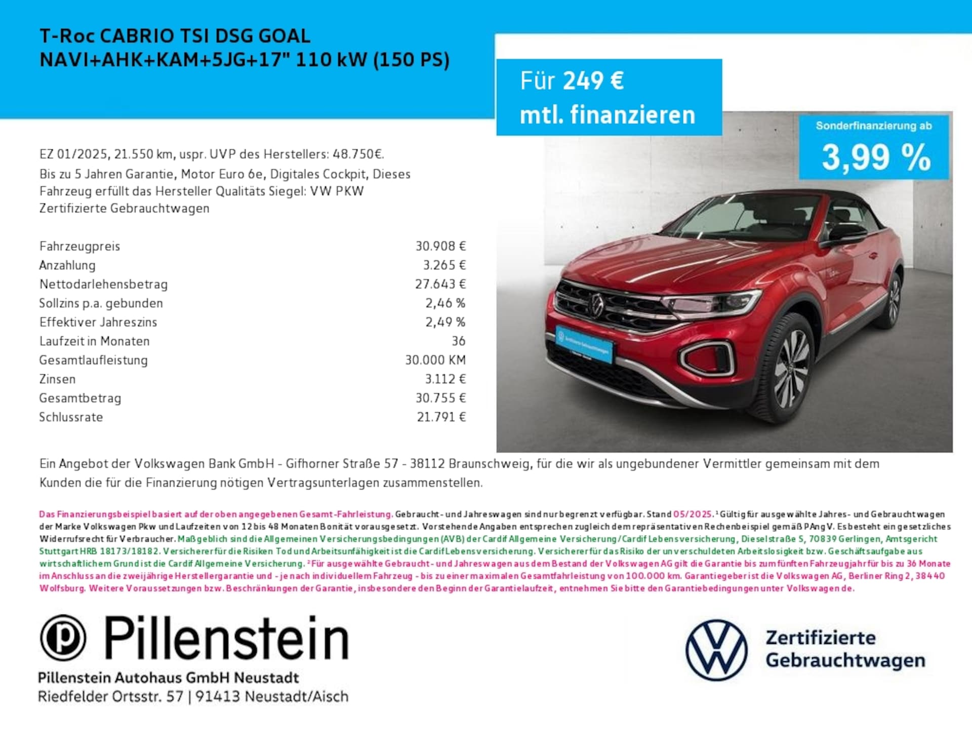 Volkswagen T-Roc Cabriolet Style