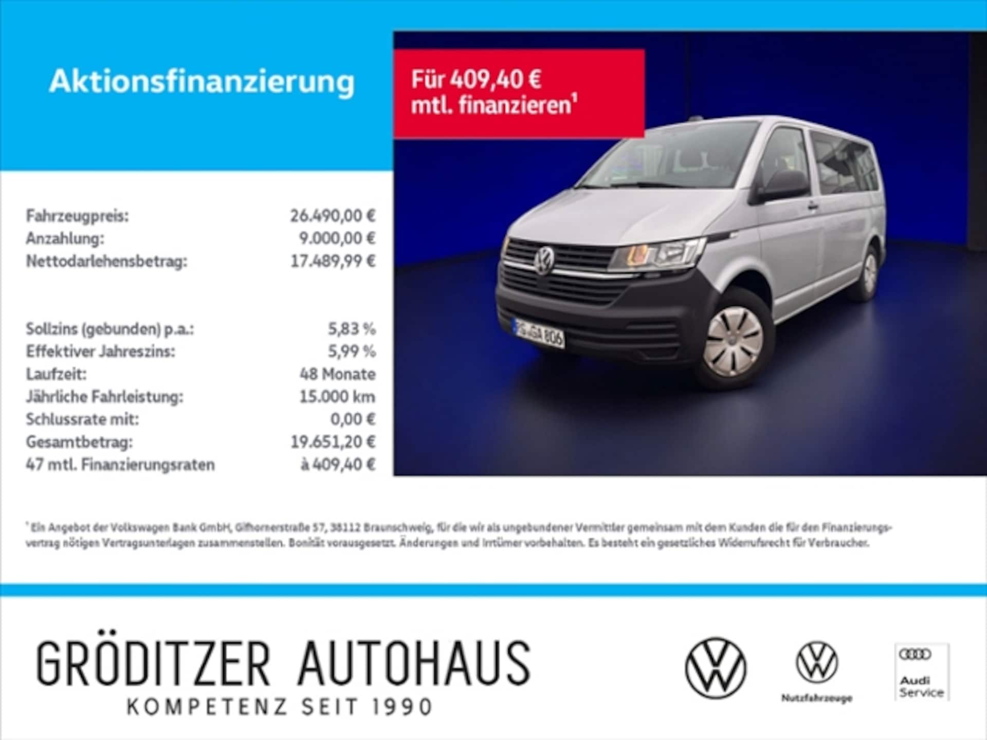Volkswagen T6.1 Transporter Kombi kurzer Radstand