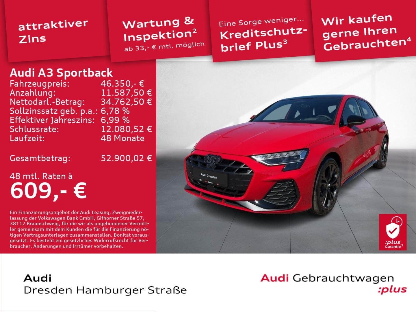 Bild über Audi A3 Sportback TDI S tronic - für weitere Informationen kontaktieren Sie den Audi Partner