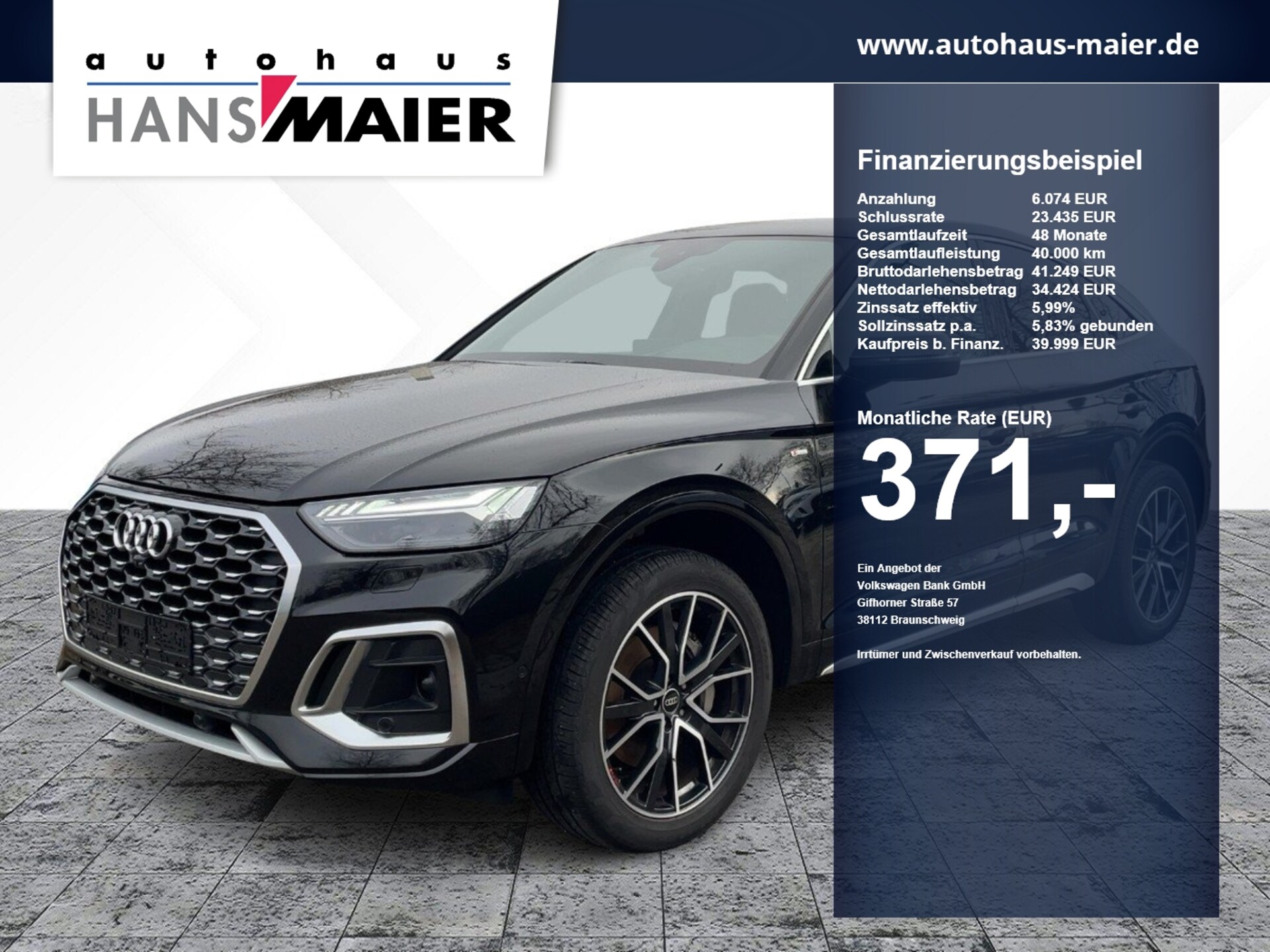 Audi Q5 Sportback TFSI e S line
