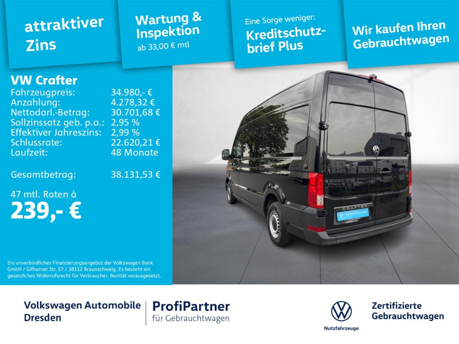 Volkswagen Crafter Kasten mittlerer Radstand – Bild 2