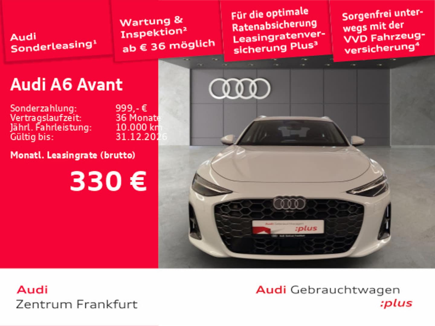 Bild über Audi A6 Avant TFSI 150 kW S tronic - für weitere Informationen kontaktieren Sie den Audi Partner