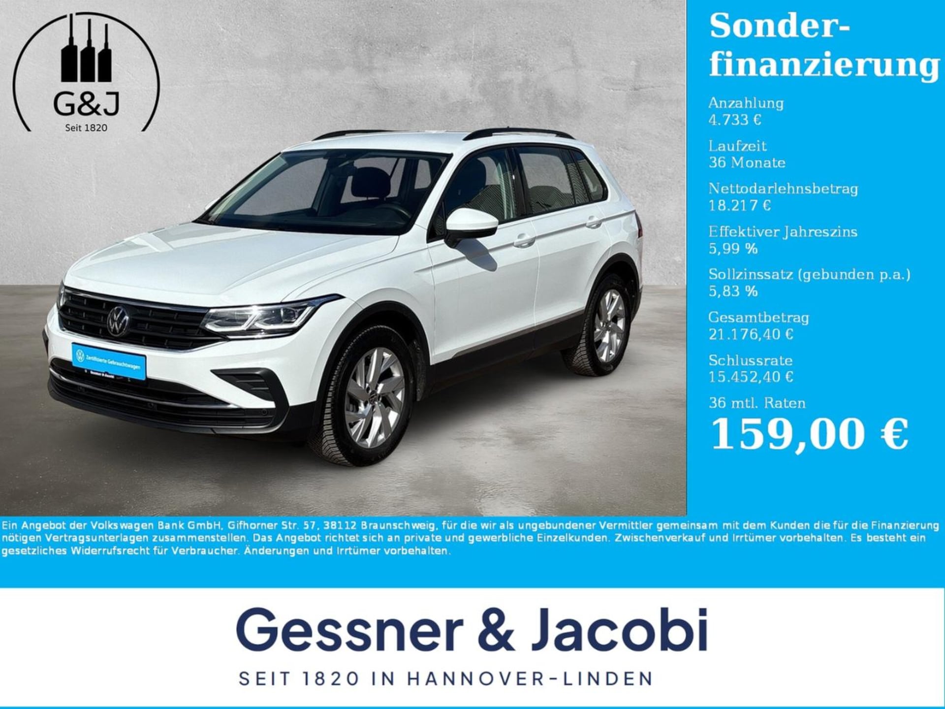 Volkswagen Tiguan 2024 — Tiguan Life 1.5 TSI Matrix-LED RFK