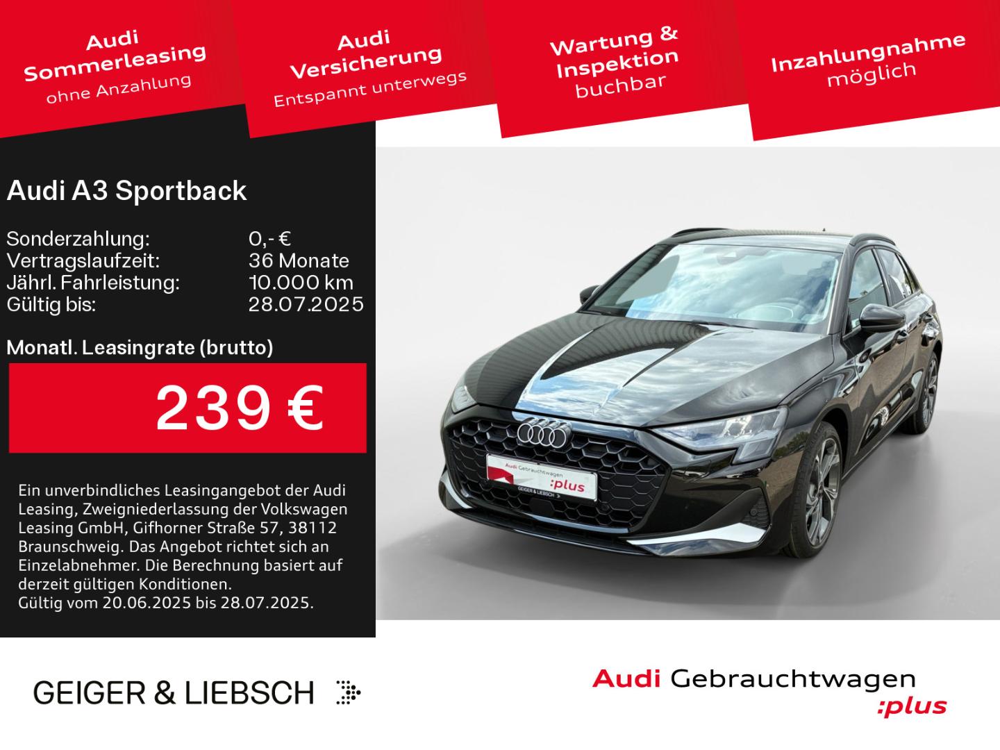Image about Audi A3 Sportback advanced 35 TFSI Schaltgetriebe