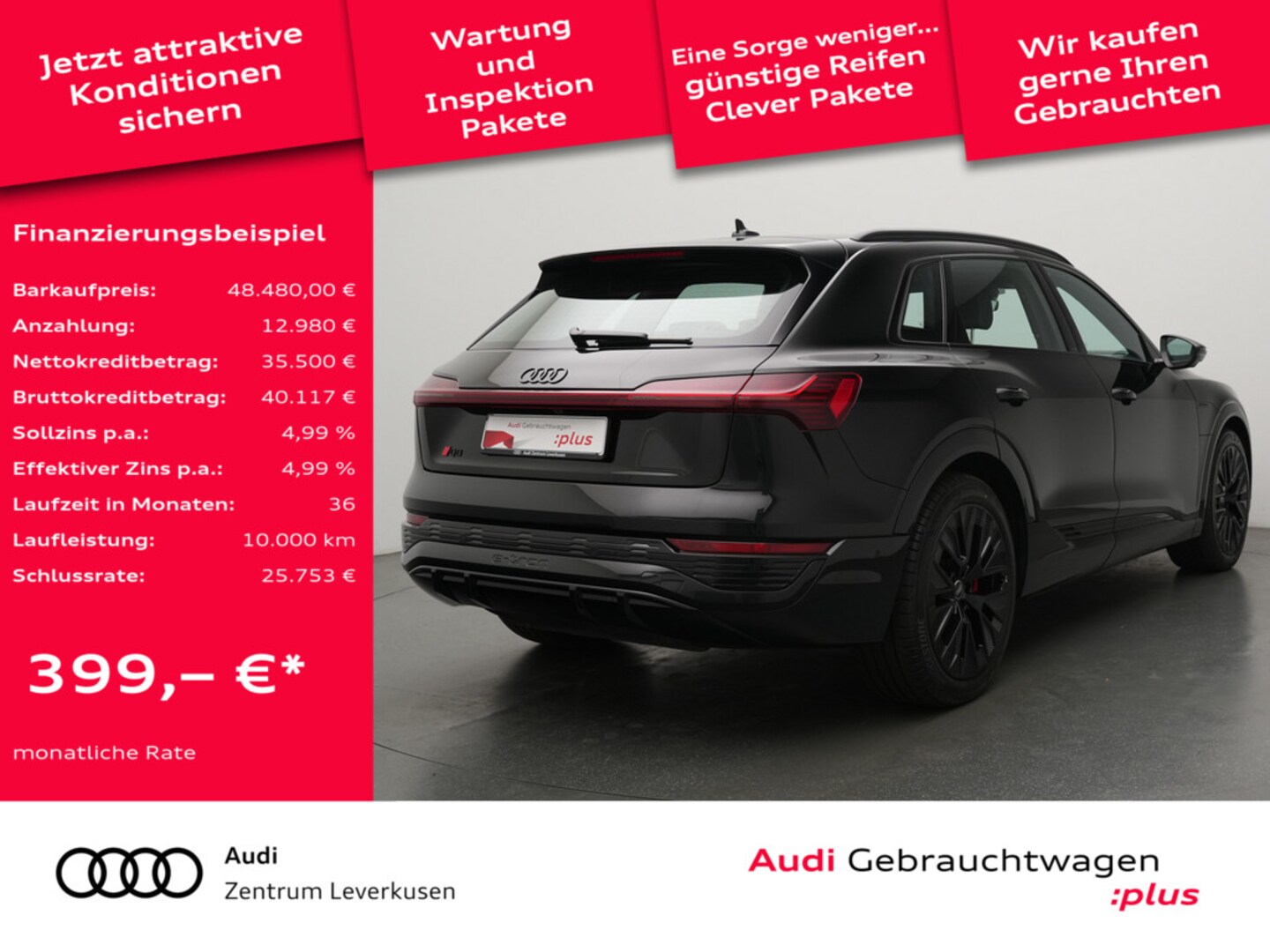 Bild über Audi Q8 e-tron S line 50 e-tron quattro - für weitere Informationen kontaktieren Sie den Audi Partner