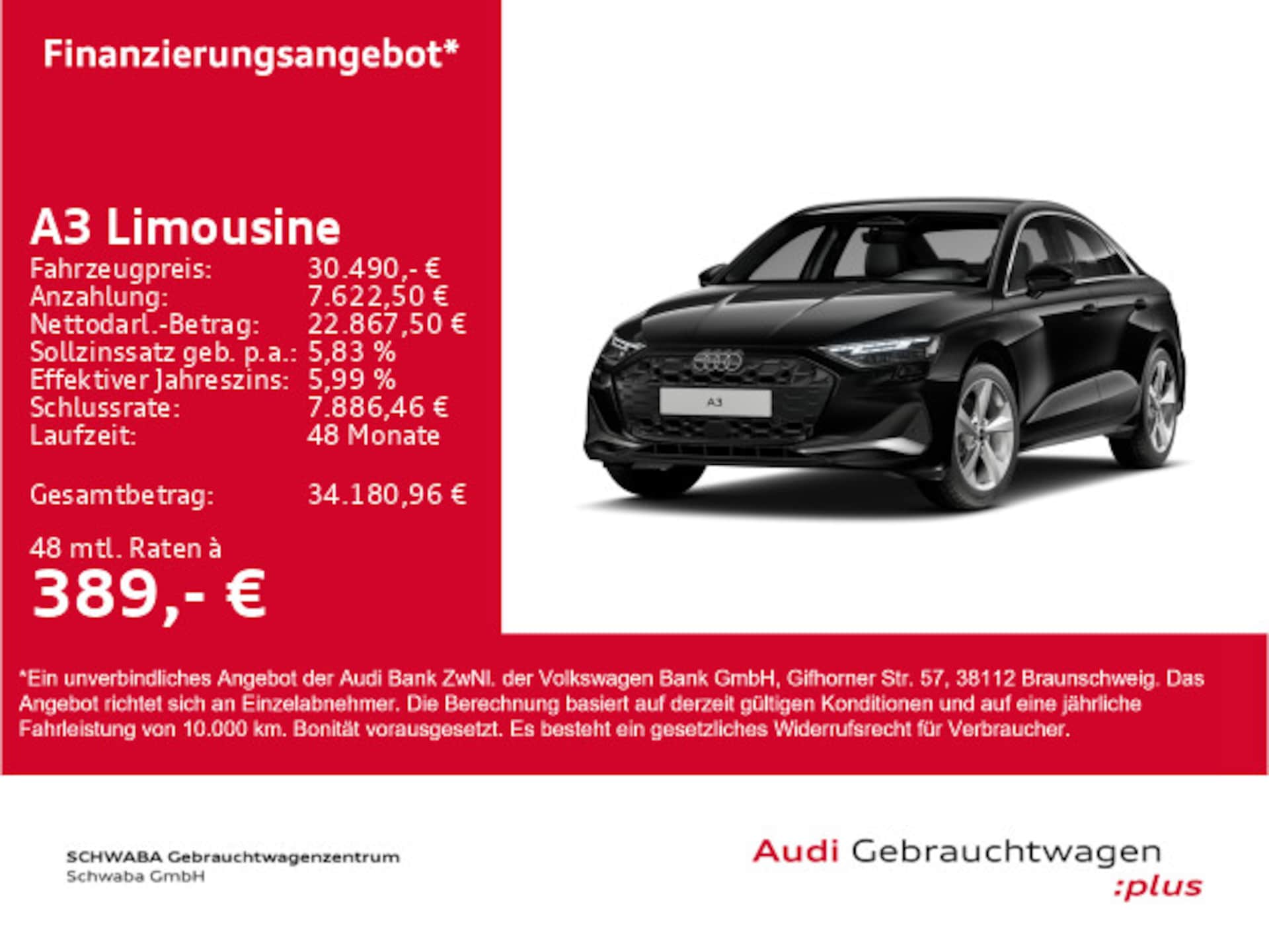 Audi A3 Limousine advanced