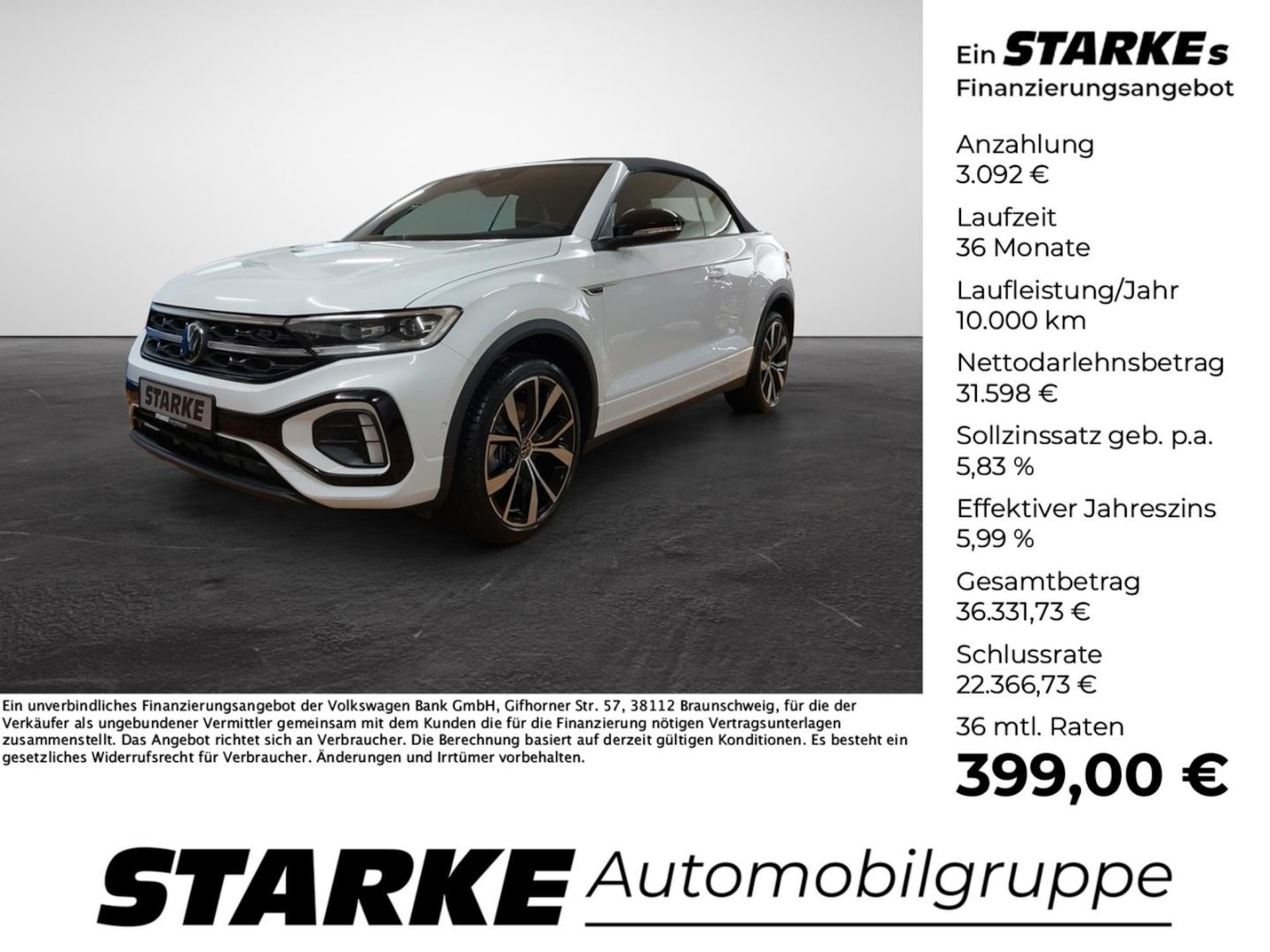 Volkswagen T-Roc Cabriolet R-Line