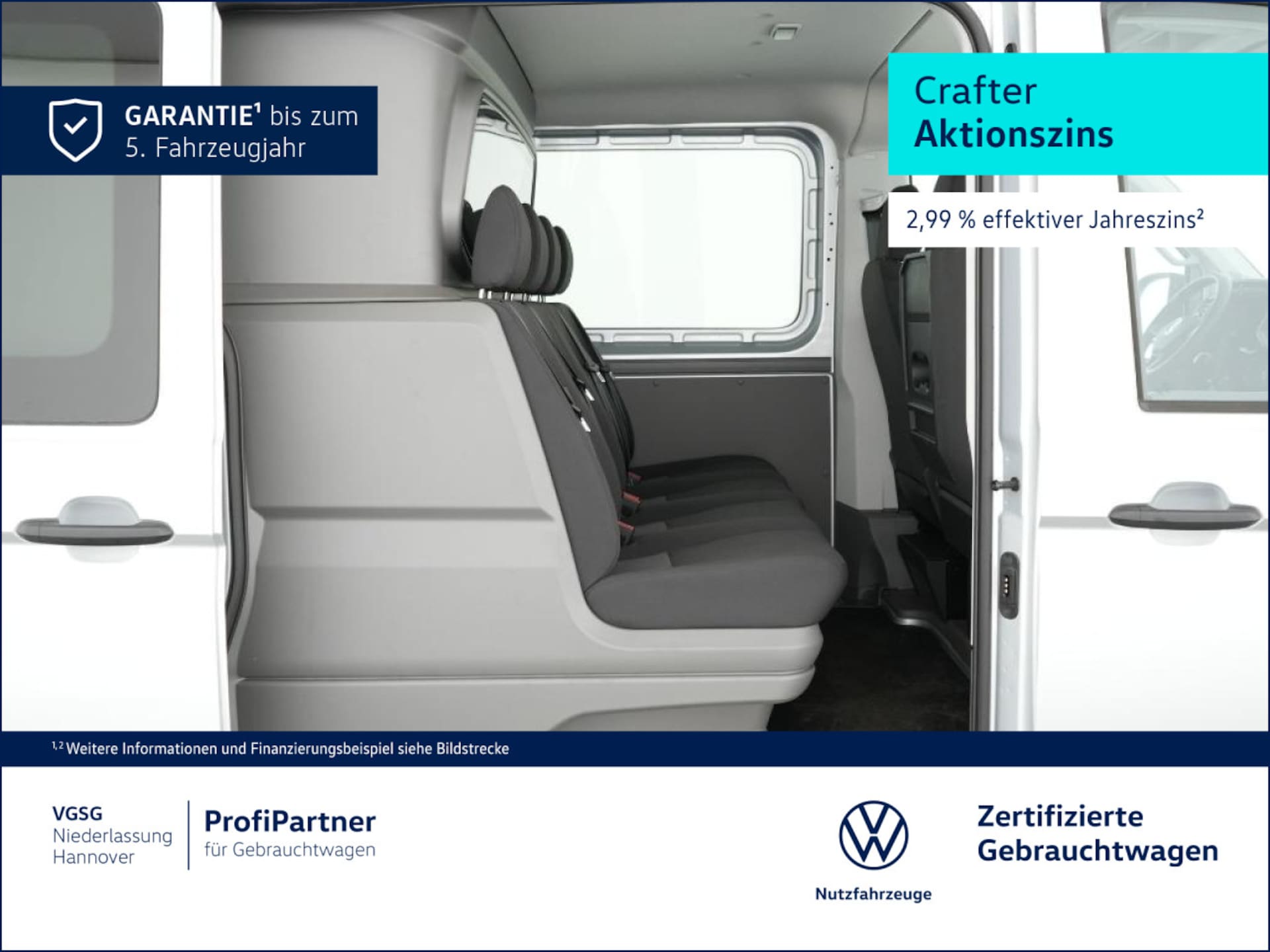 Volkswagen Crafter Kasten kurzer Radstand
