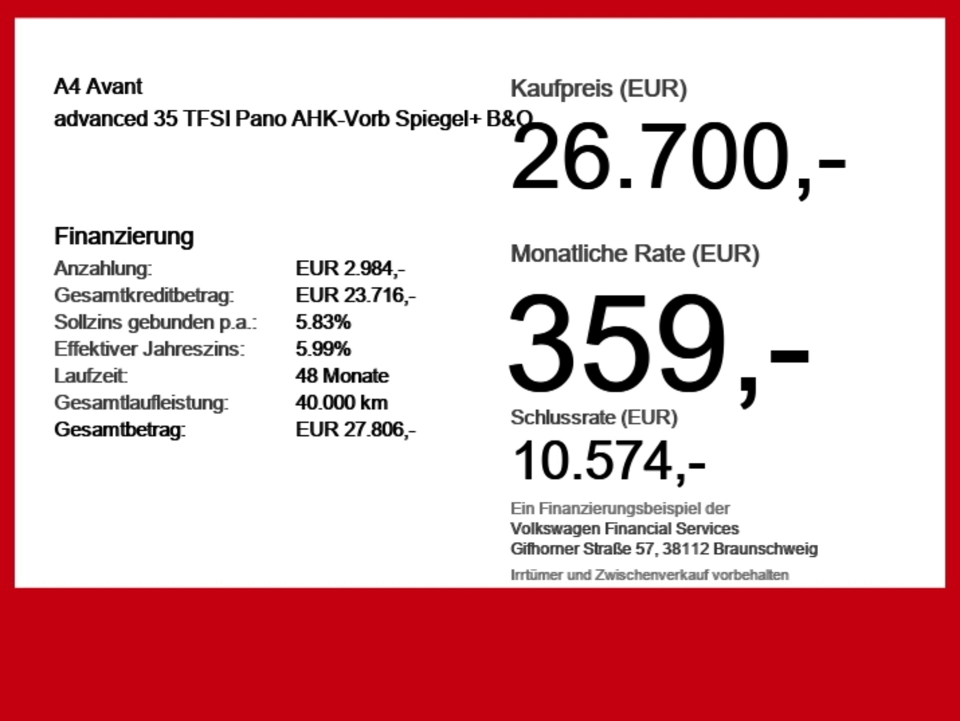 Audi A4 Avant Advanced