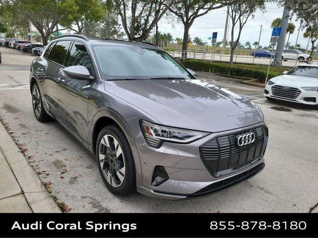 Used 2021 Audi e-tron Premium with VIN WA1AAAGE8MB030361 for sale in Coral Springs, FL