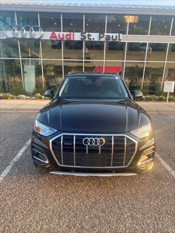 Used 2021 Audi Q5 Premium Plus with VIN WA1BAAFY7M2008156 for sale in Maplewood, Minnesota