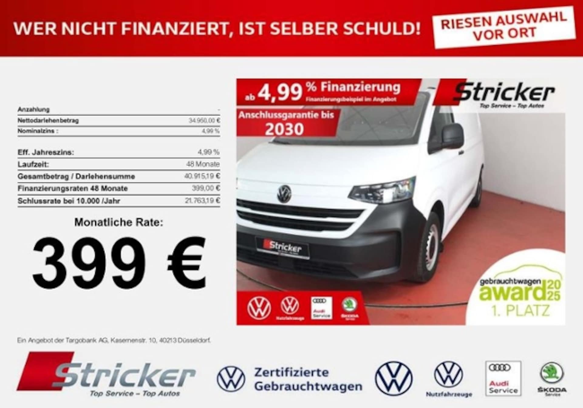 Volkswagen Transporter Kasten langer Radstand