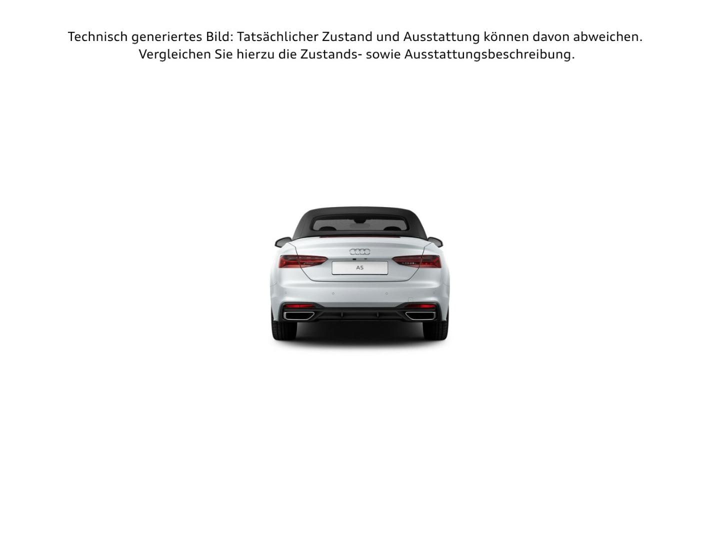 Bild über Audi A5 Cabriolet 40 TFSI S tronic - für weitere Informationen kontaktieren Sie den Audi Partner