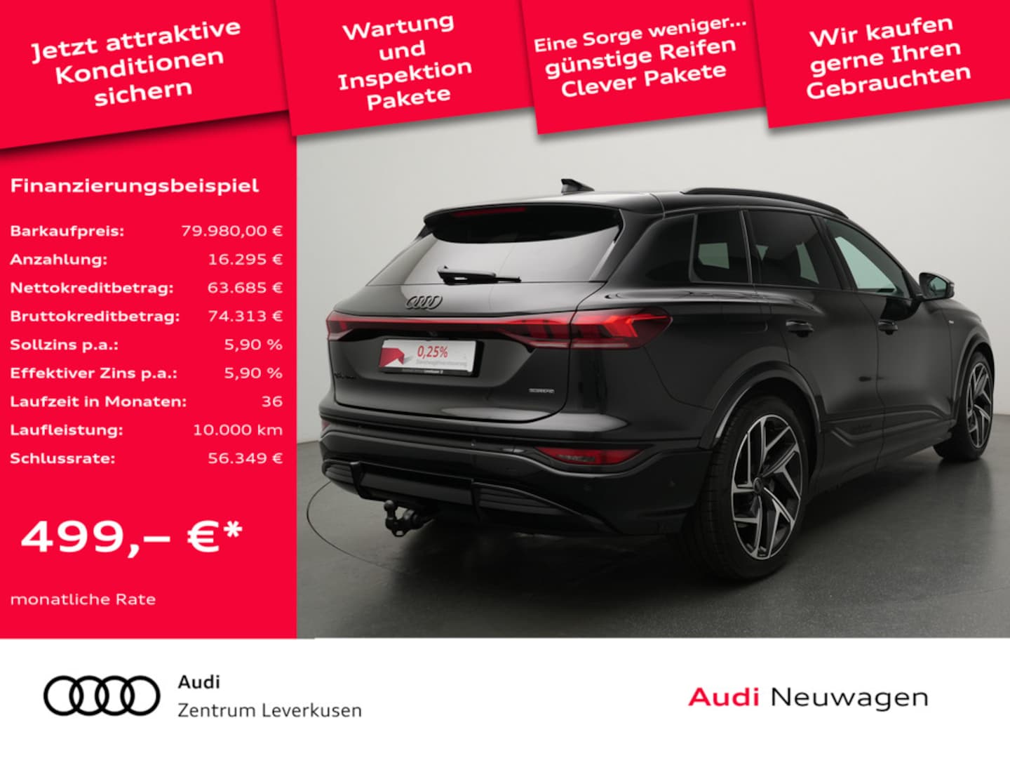 Bild über Audi Q6 SUV e-tron S line business e-tron quattro 315 kW - für weitere Informationen kontaktieren Sie den Audi Partner