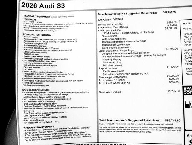 2026 Audi S3 Base - Photo 31