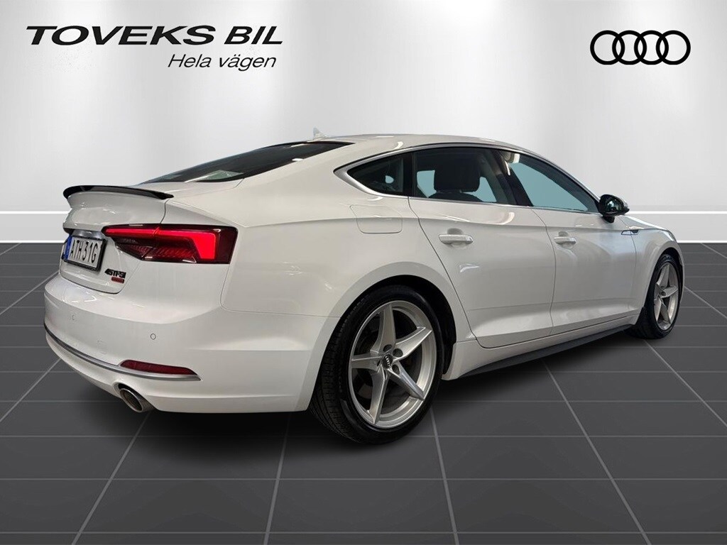 Bild som visar&nbsp;Audi A5 Sportback&nbsp;A5 Sportback 45 TFSI quattro Proline Sport 245 hk S tronic - för mer information kontakta din Audi Partner