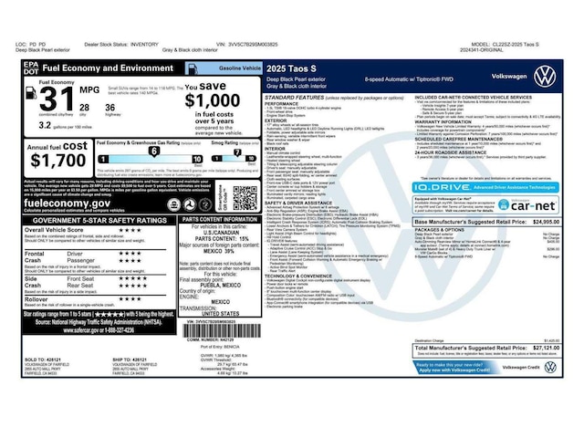 2025 Volkswagen Taos