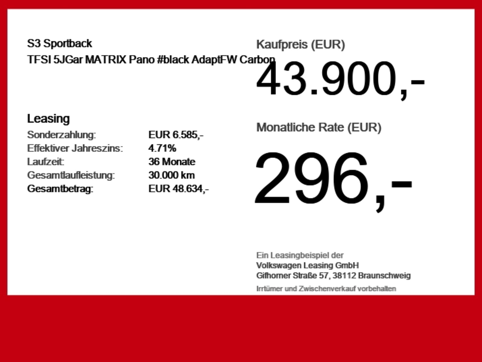 Audi S3 Sportback – Bild 6