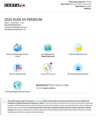 2025 Audi A5 Sedan